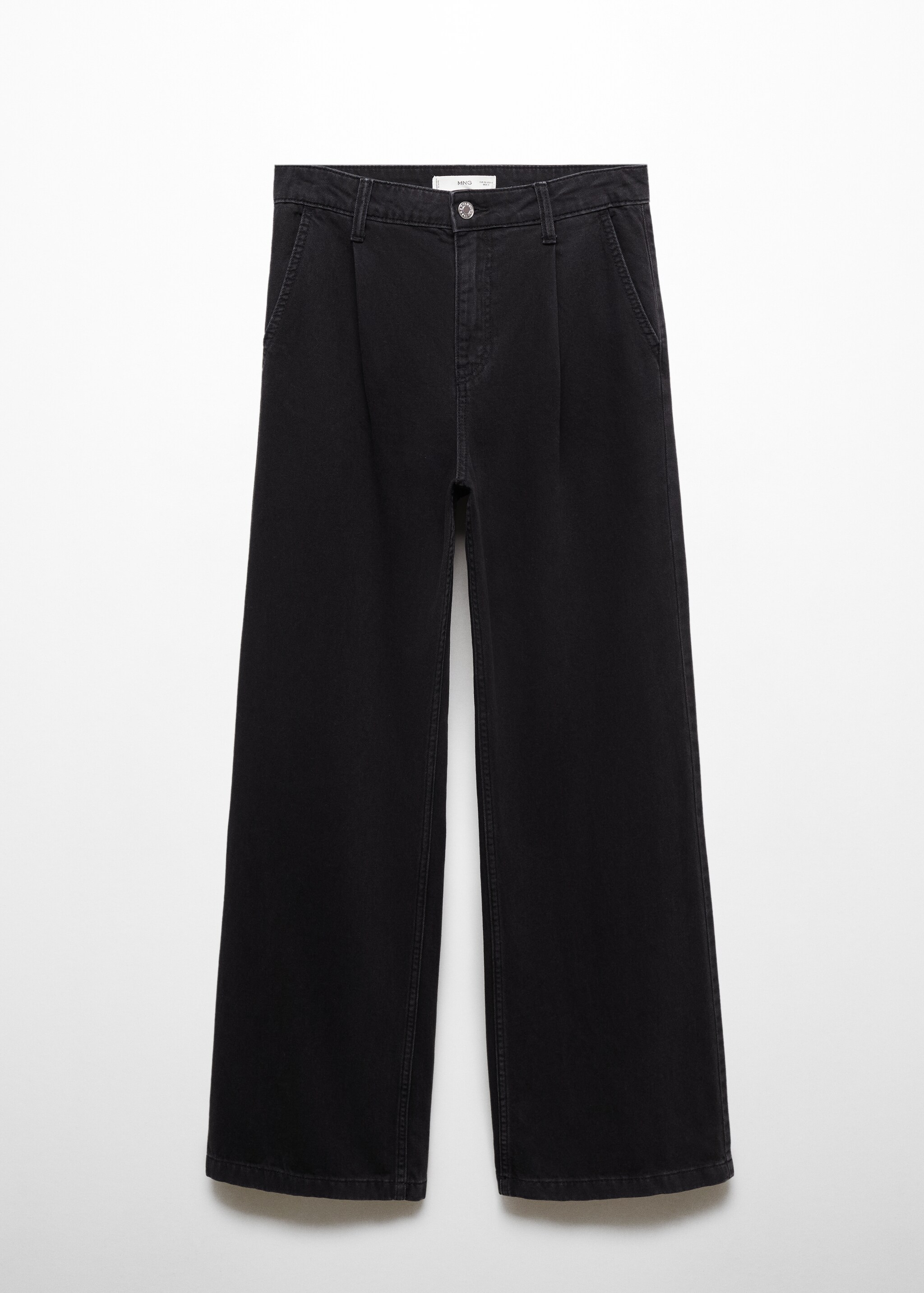 Düz kopçalı kot pantolon - Modelsiz ürün