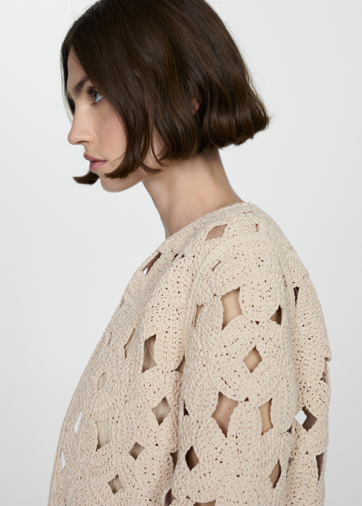 Chaqueta crochet detalles calados - Detalle del artículo 1