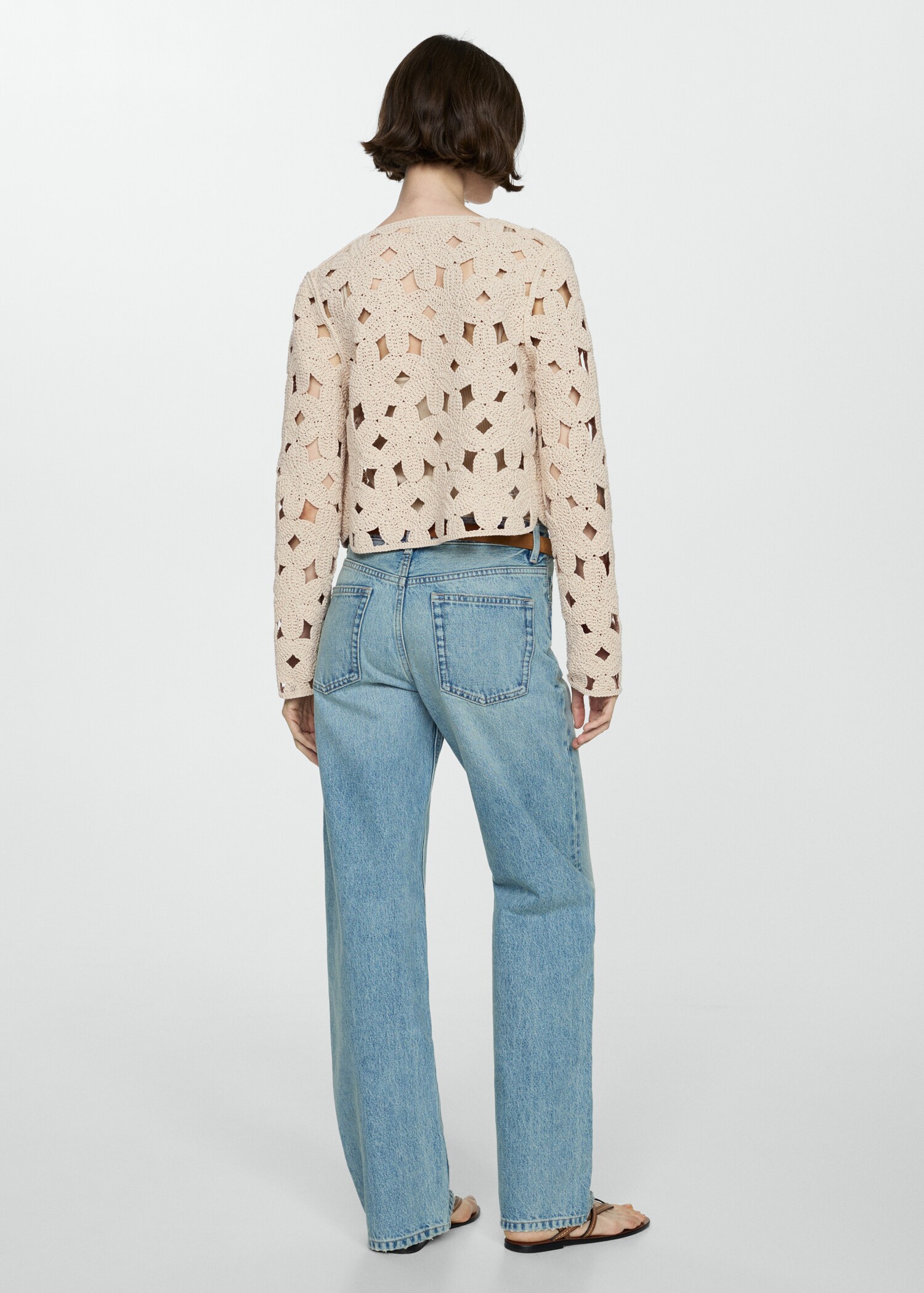 Chaqueta crochet detalles calados - Reverso del artículo