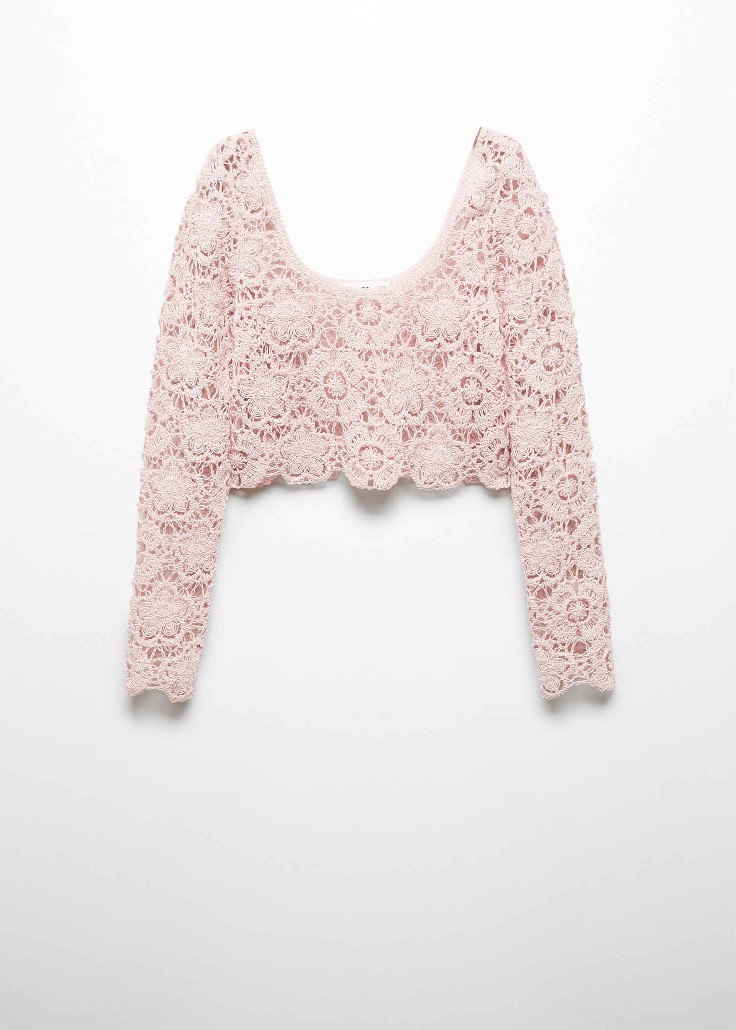 Short crochet sweater - Article without model