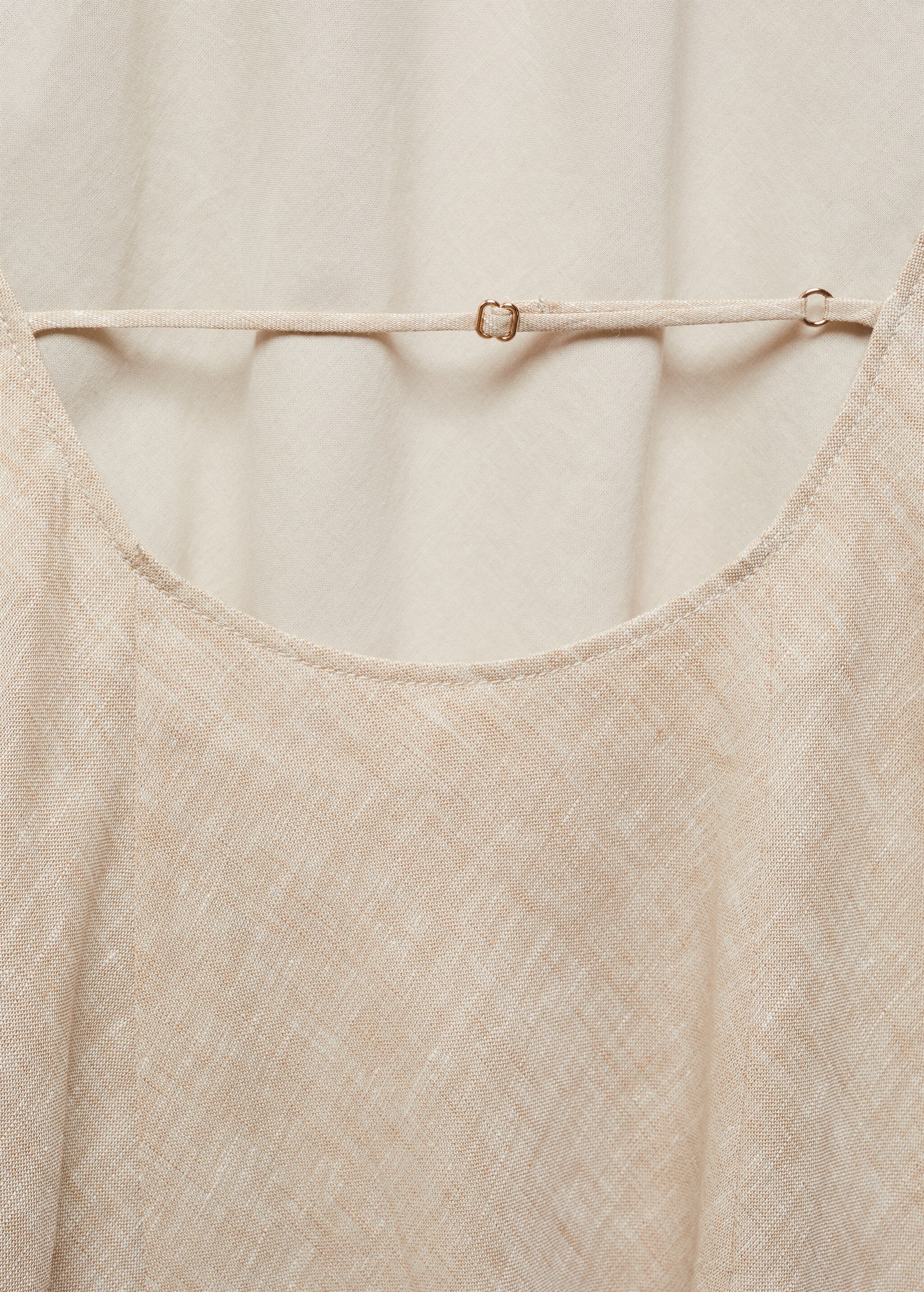 Платье изо льна с открытой спиной - Деталь изделия 8