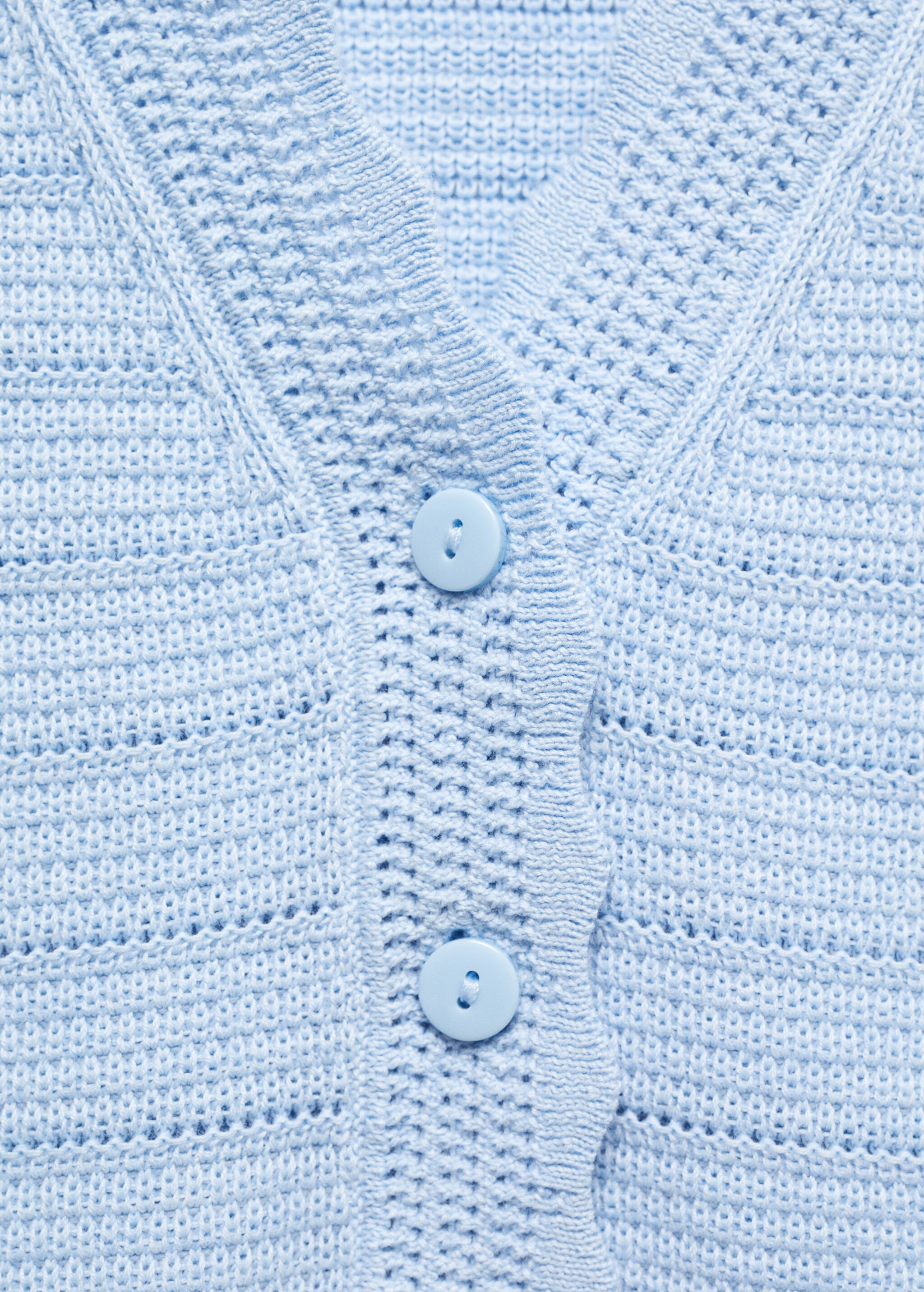 Knitted gilet with openwork details - Details of the article 8