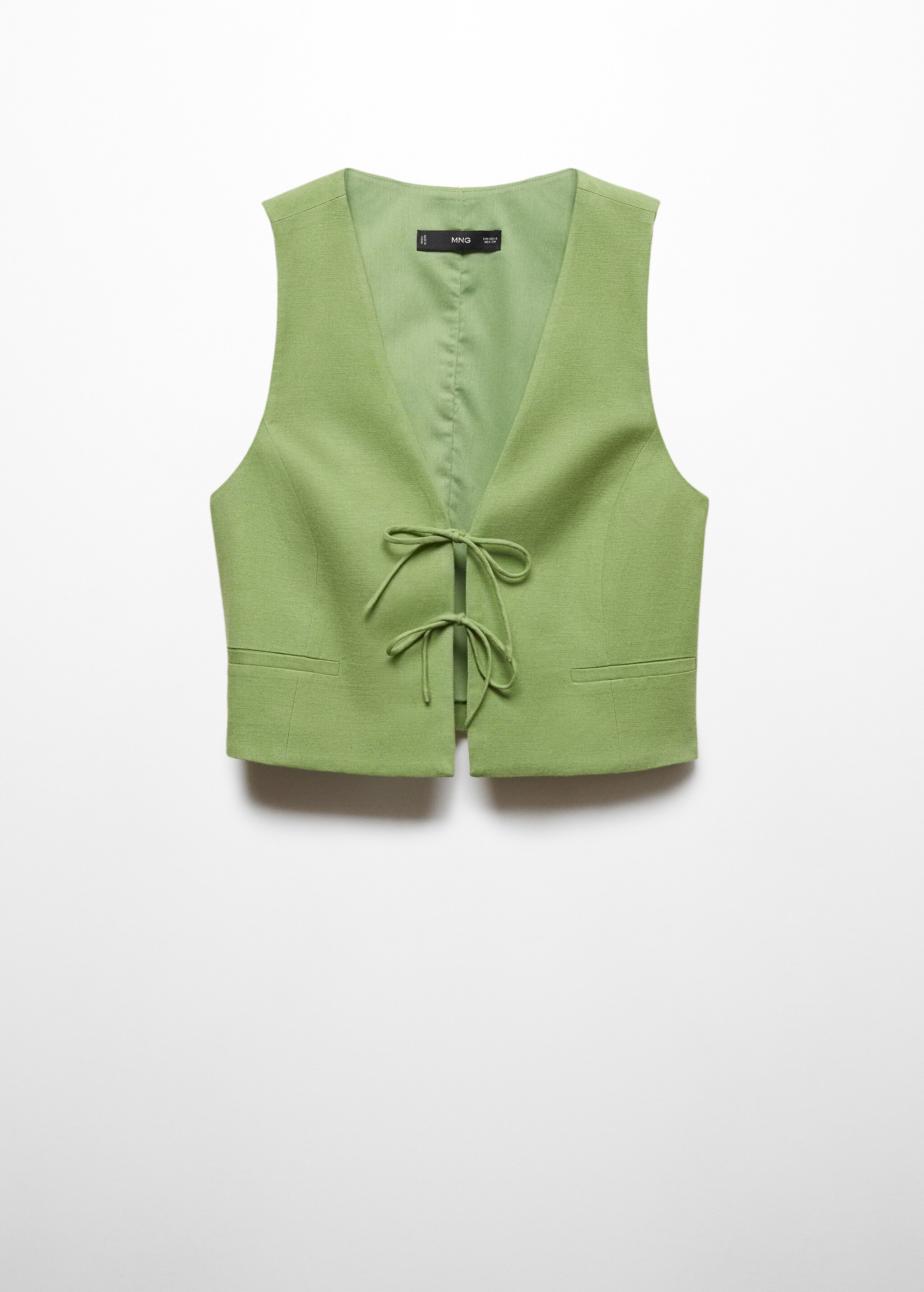 Gilet with tie closure - Article without model