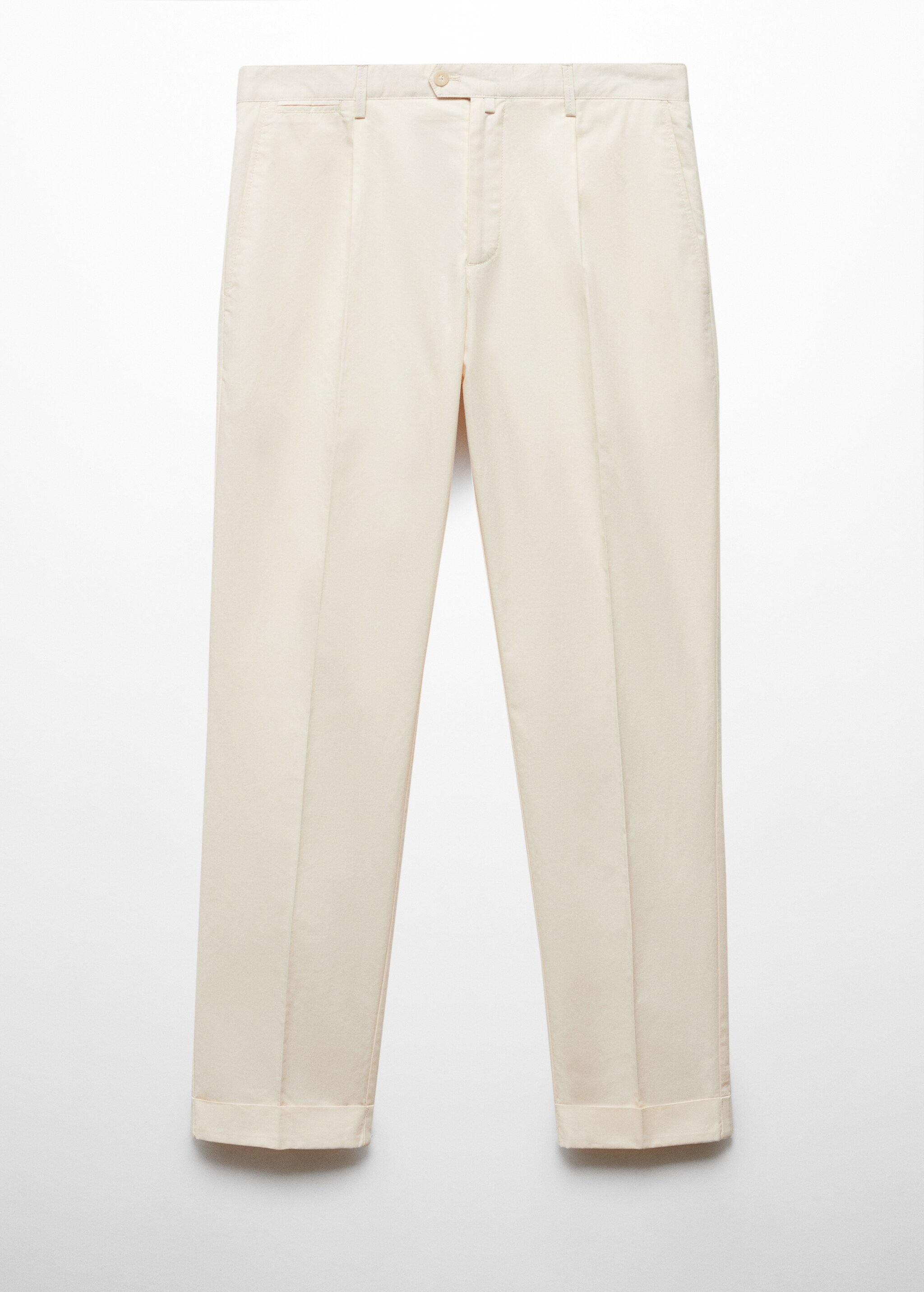Cotton linen pants with darts - Article without model
