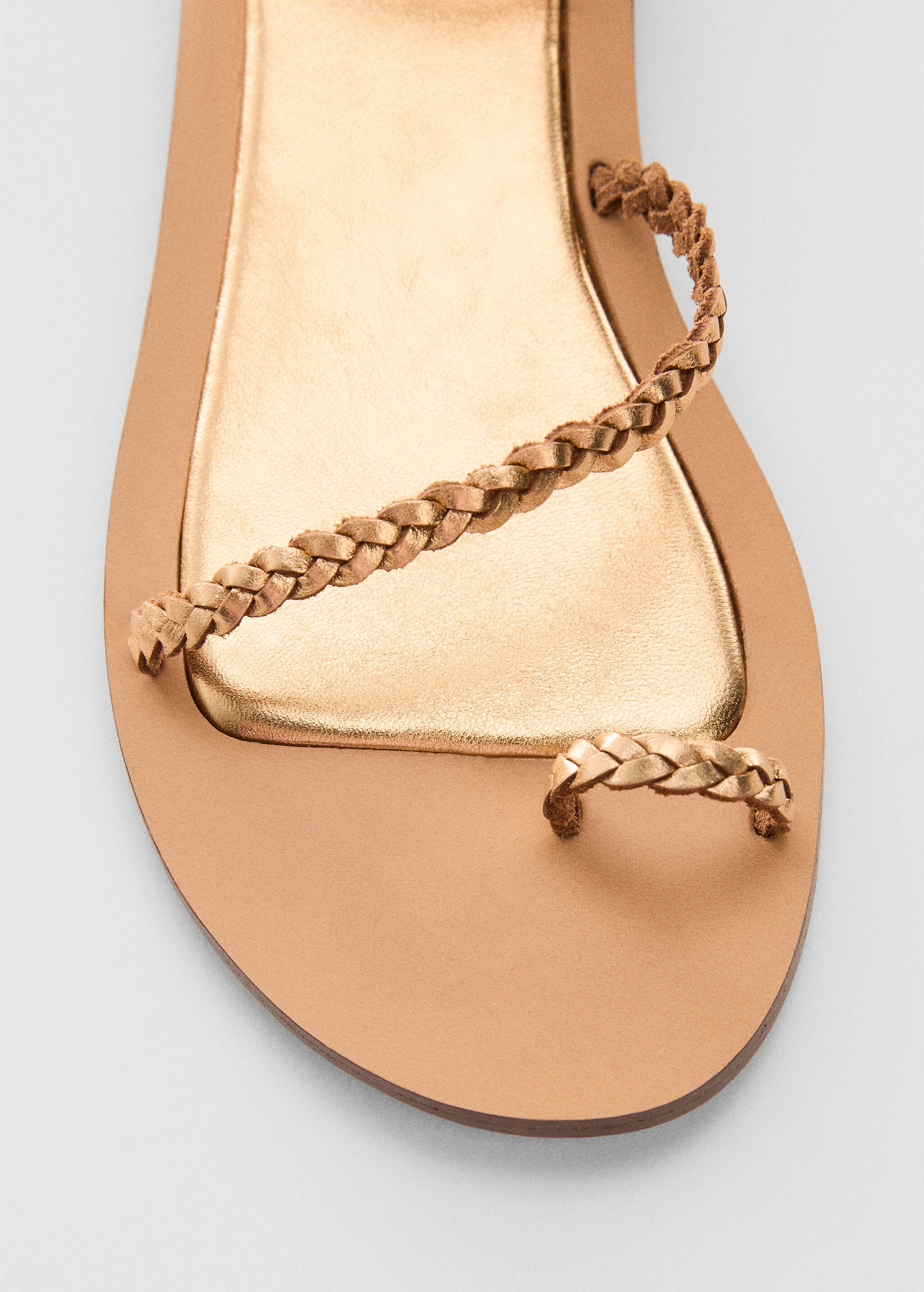 Metallic leather sandals - Details of the article 2