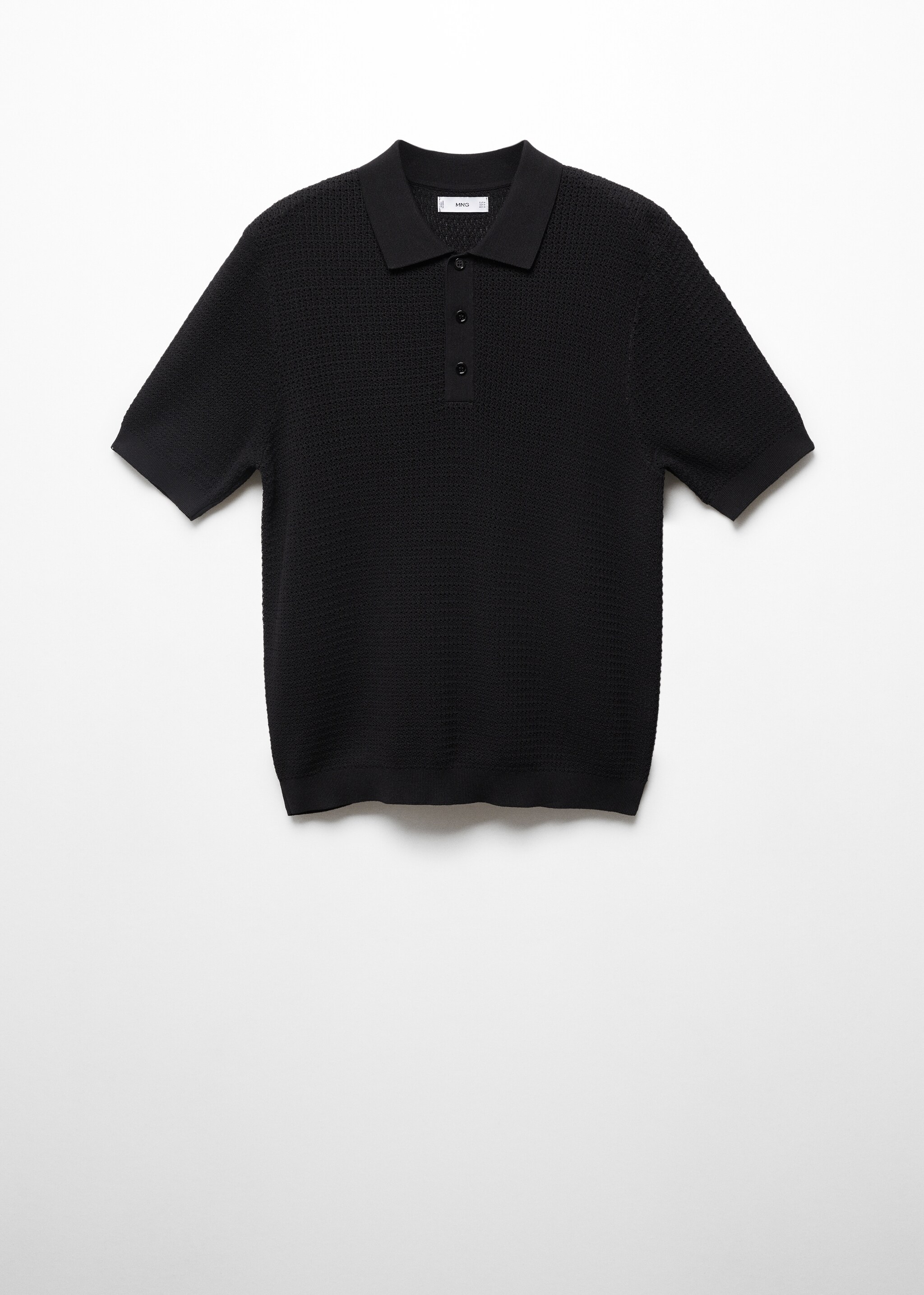 Openwork knit polo - Article without model