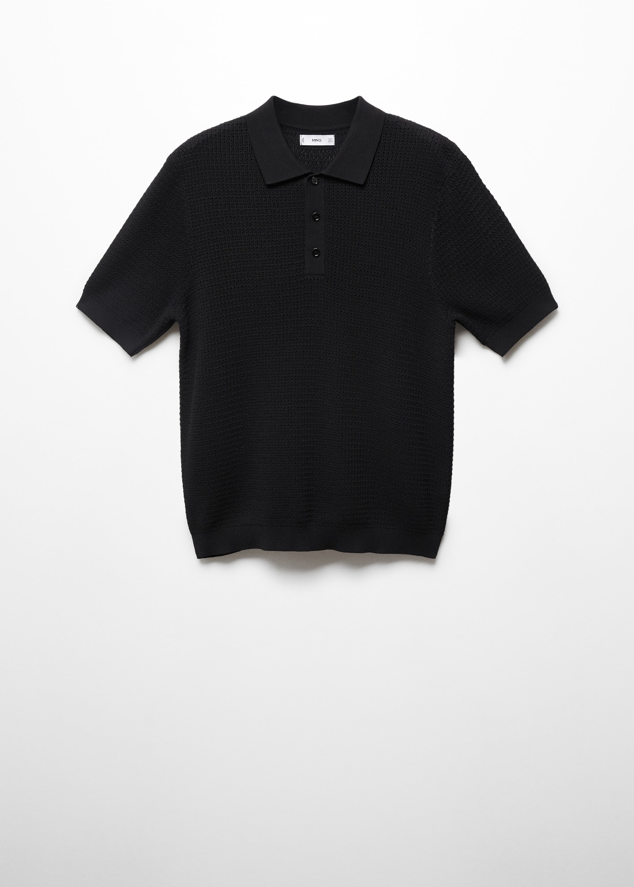 Openwork knit polo - Article without model