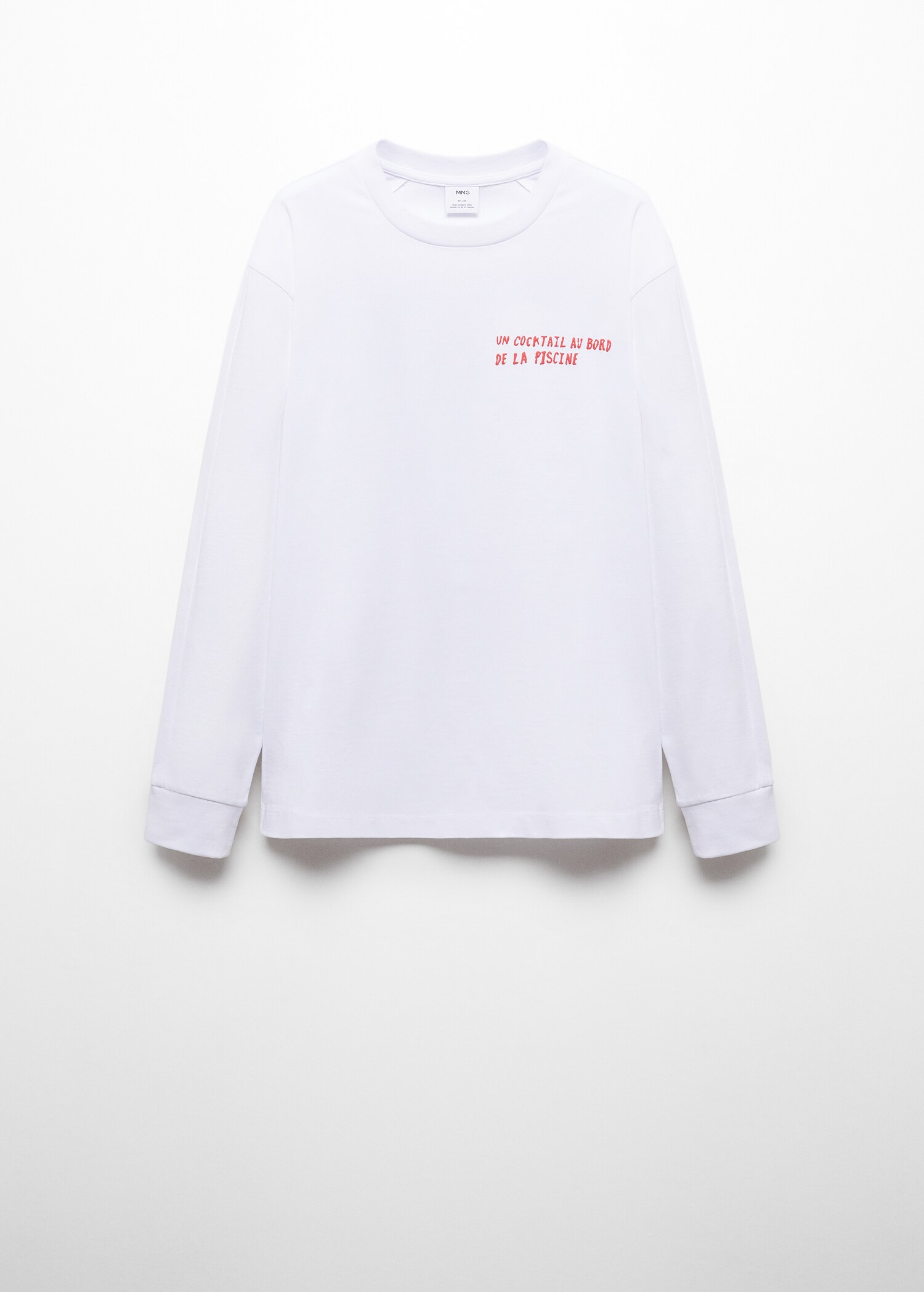 Sweatshirt i 100% bomull med trykk - Artikkel uten modell