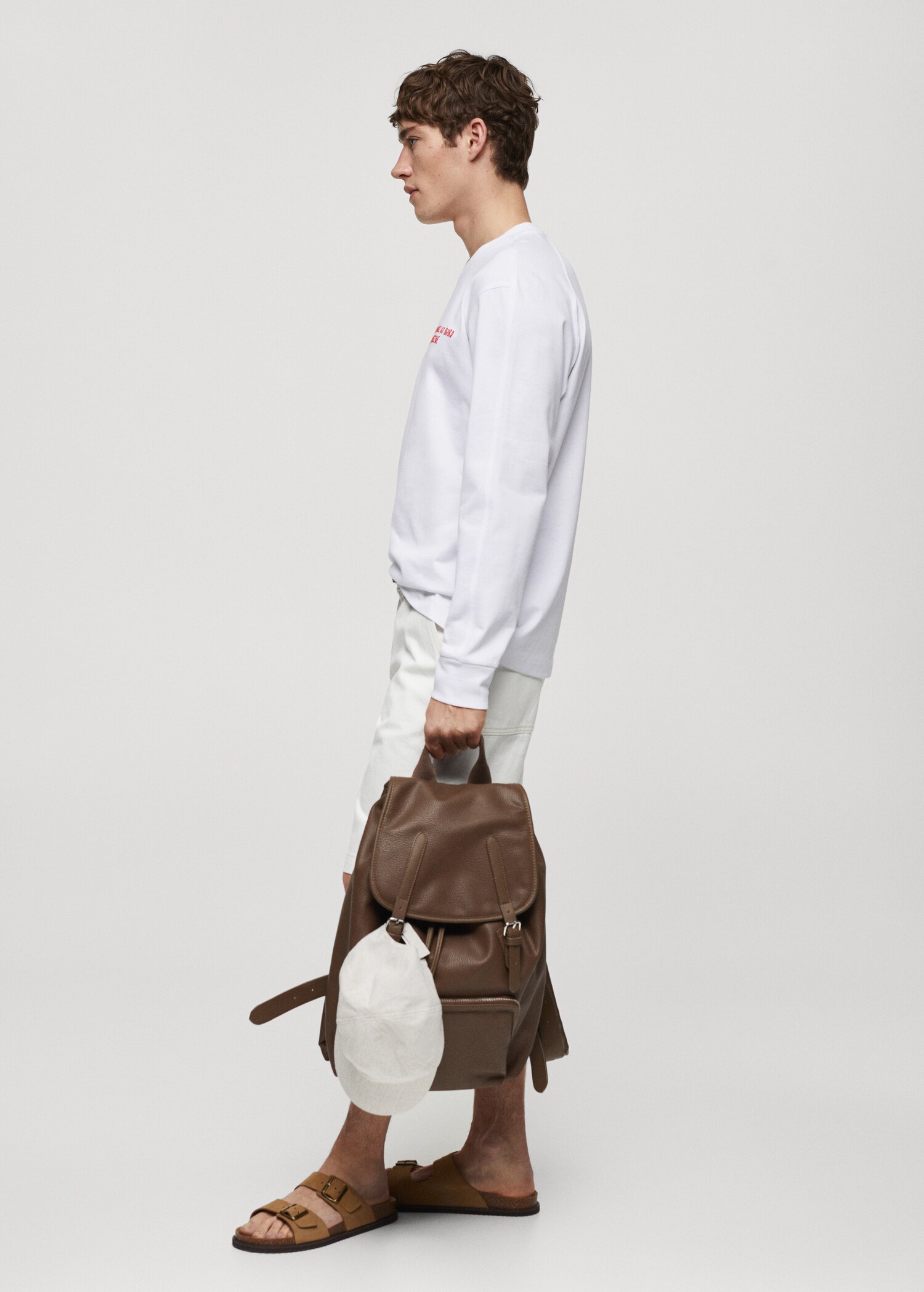 Sweatshirt i 100% bomull med trykk - Artikkeldetalj 2