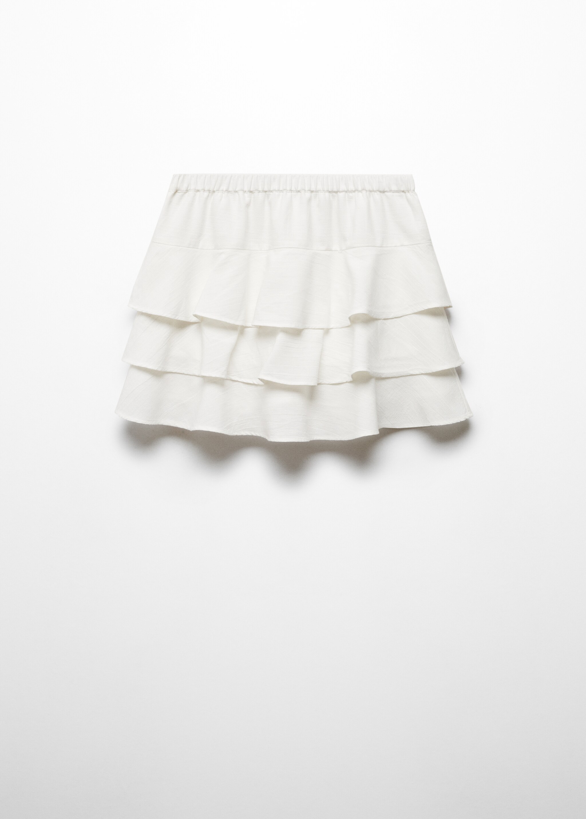Ruffled linen-blend skirt - Article without model