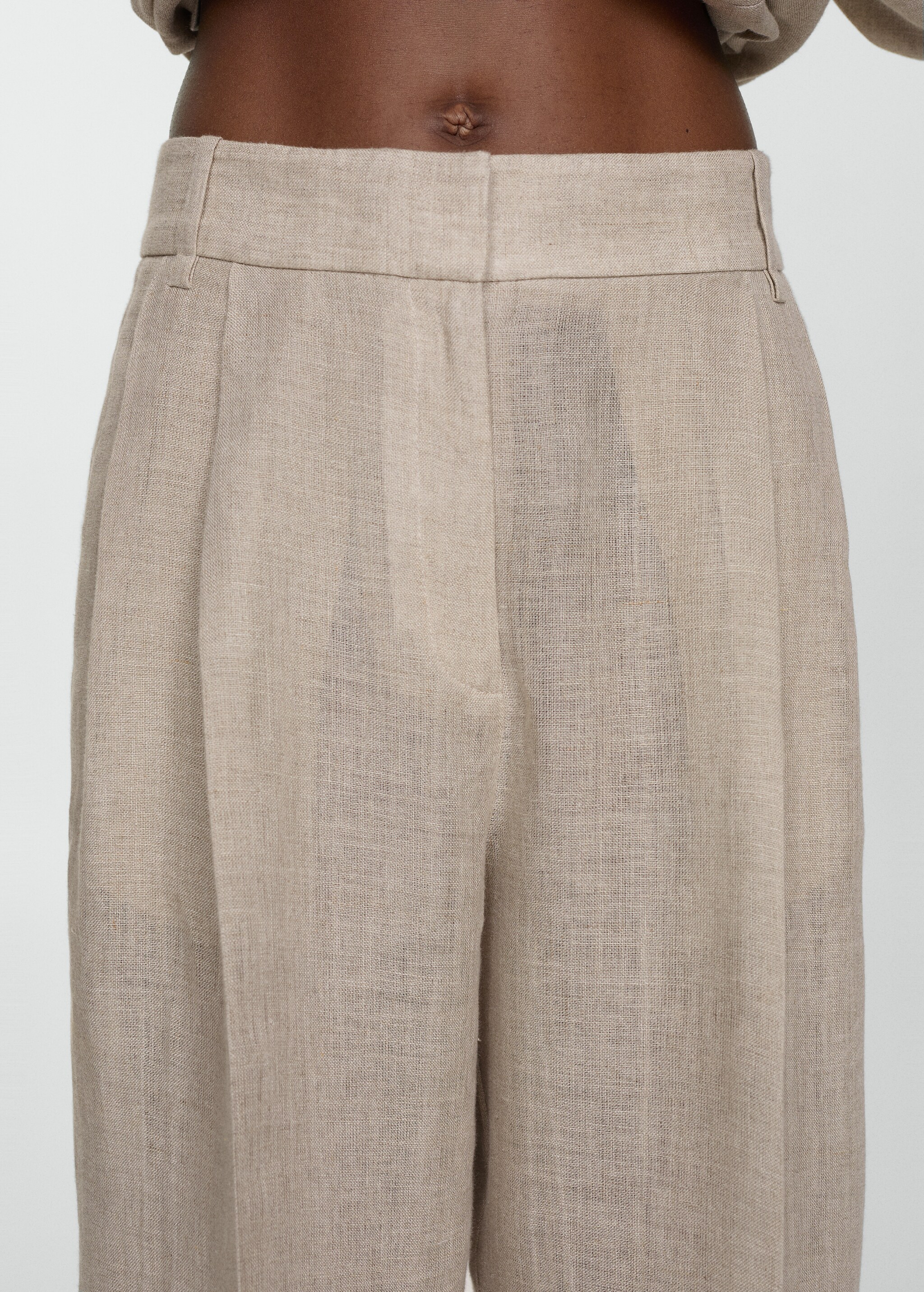 100% linen suit trousers - Details of the article 6