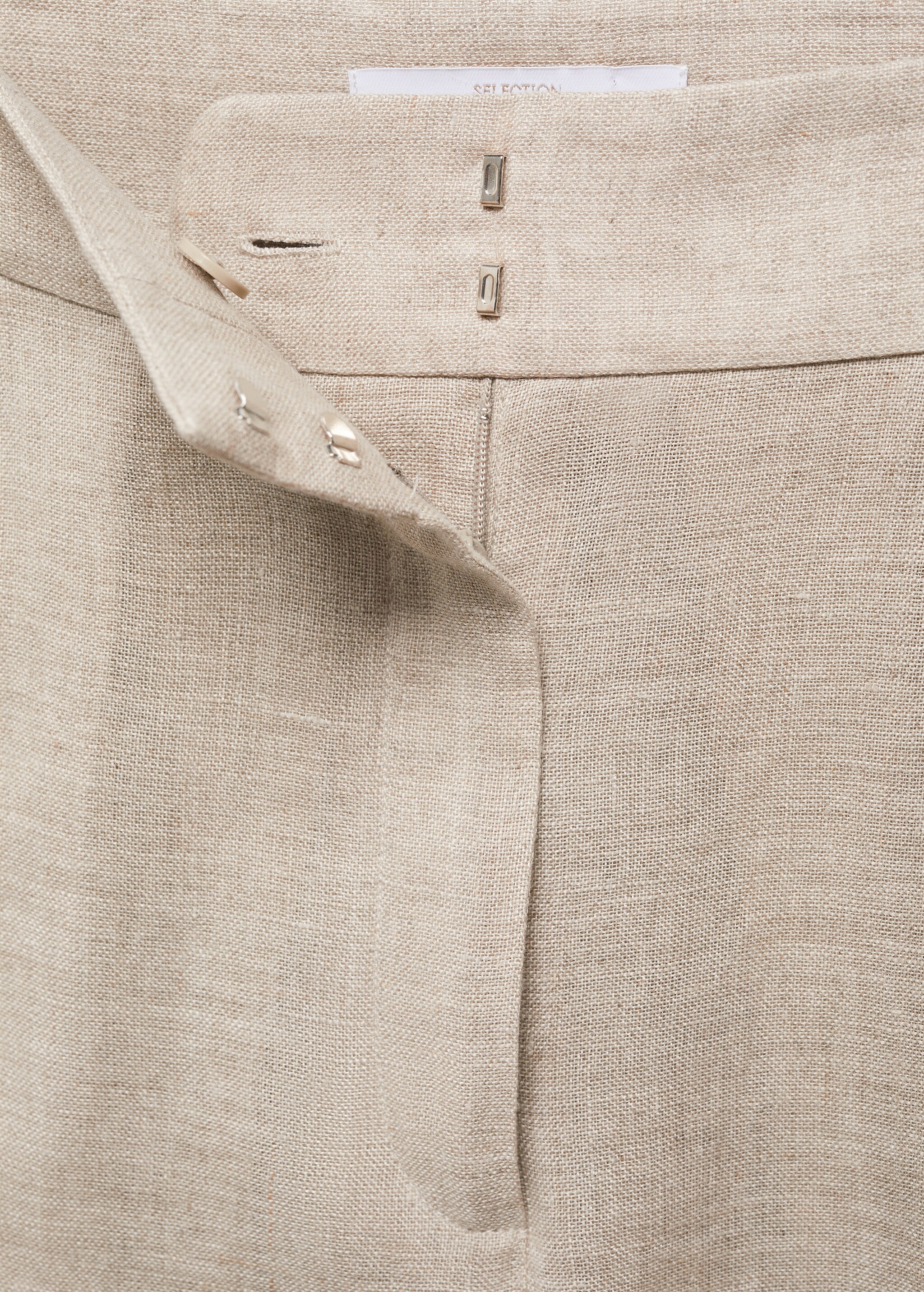 100% linen suit trousers - Details of the article 8