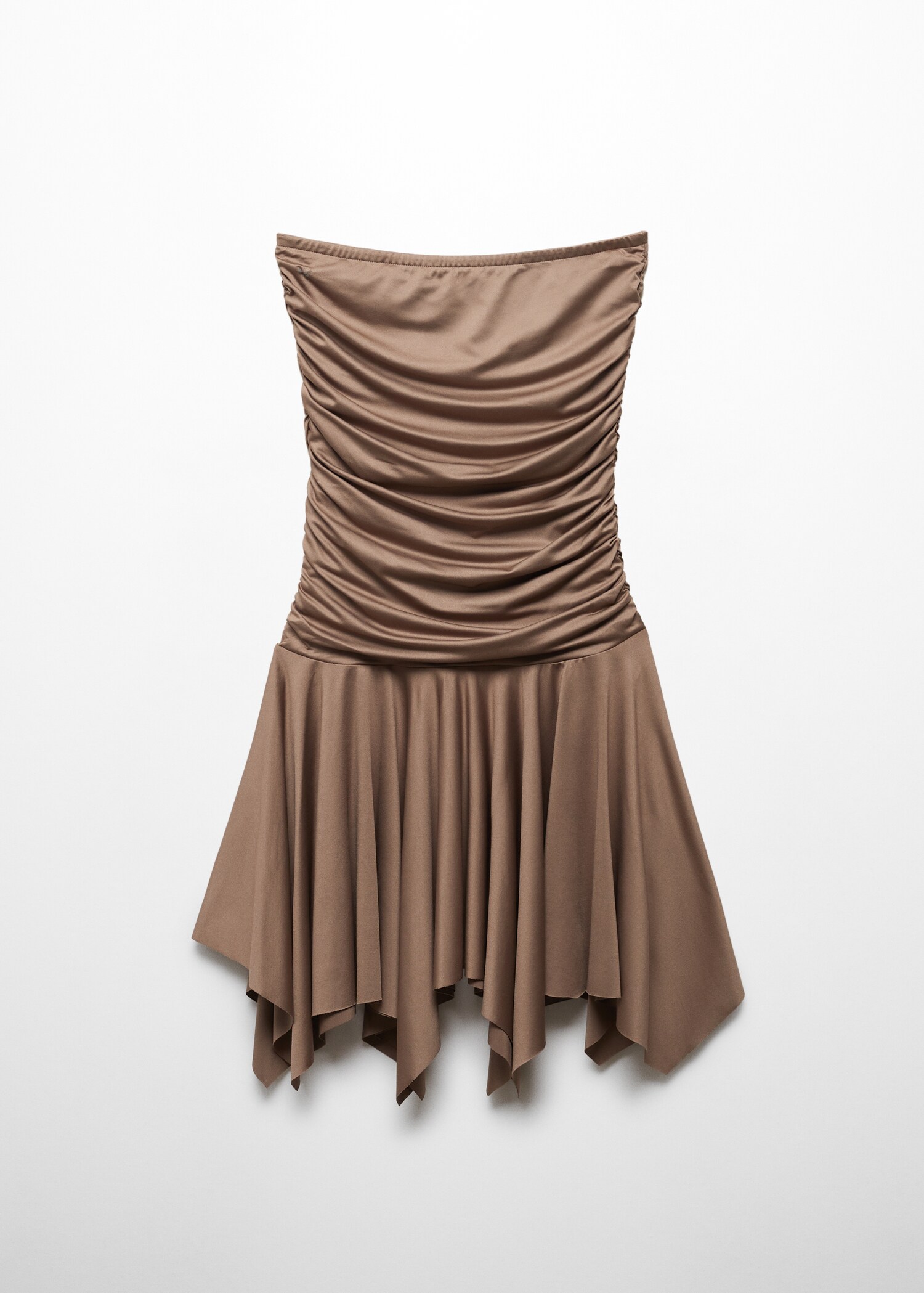 Ruched satin dress - Article without model