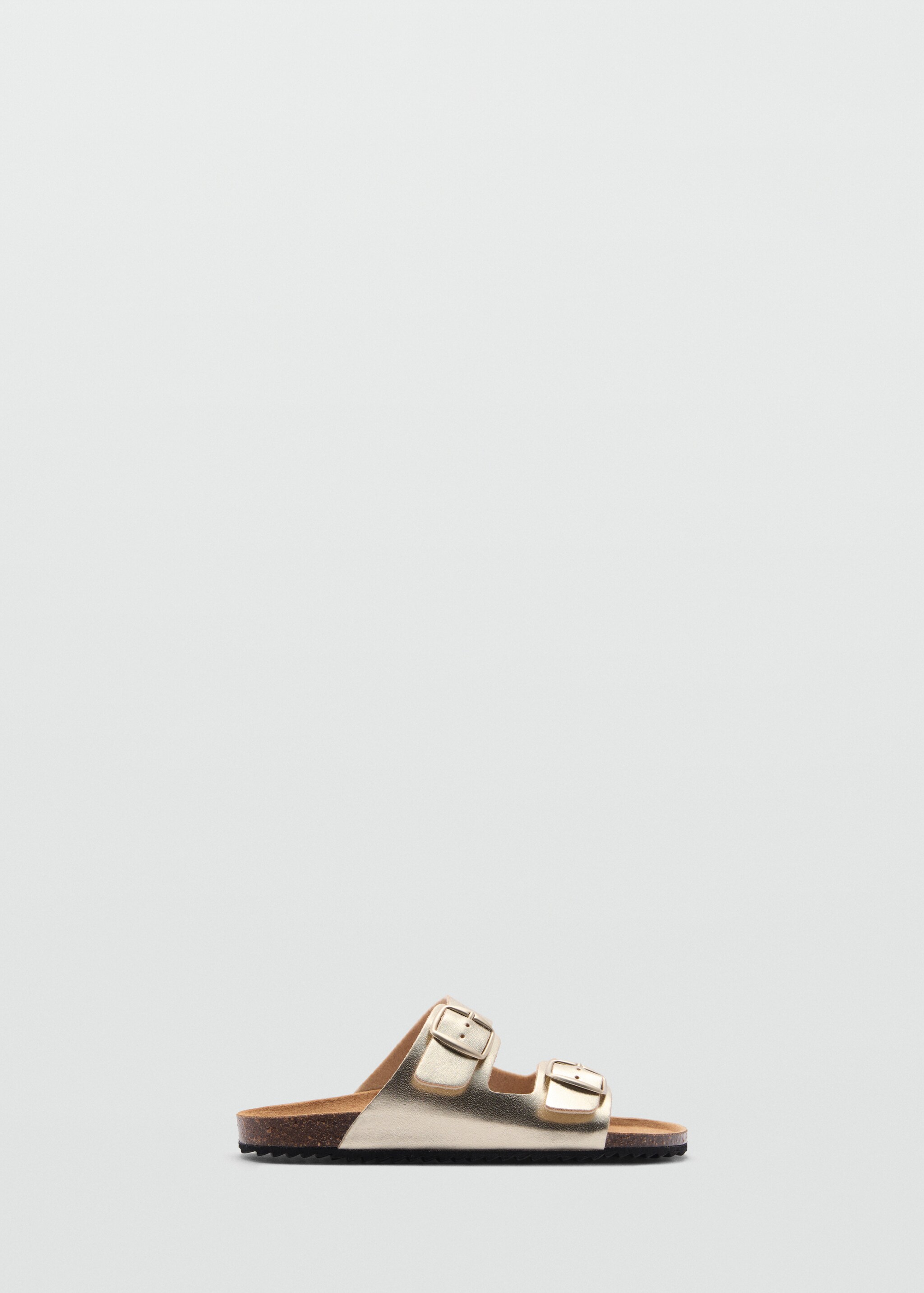 Sandália metalizada com fivelas - Artigo sem modelo