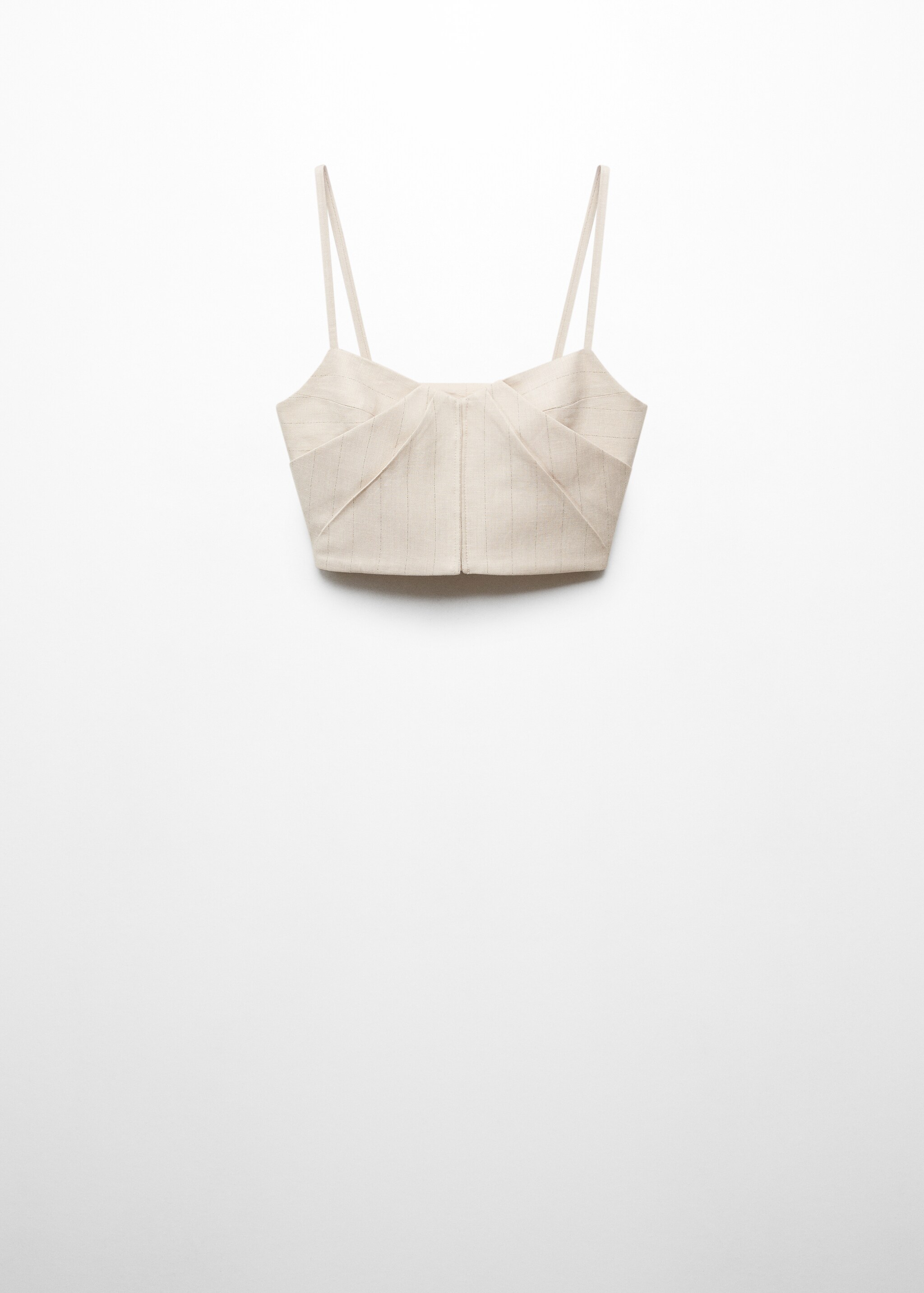 Strapless top with pleat detail - Article without model