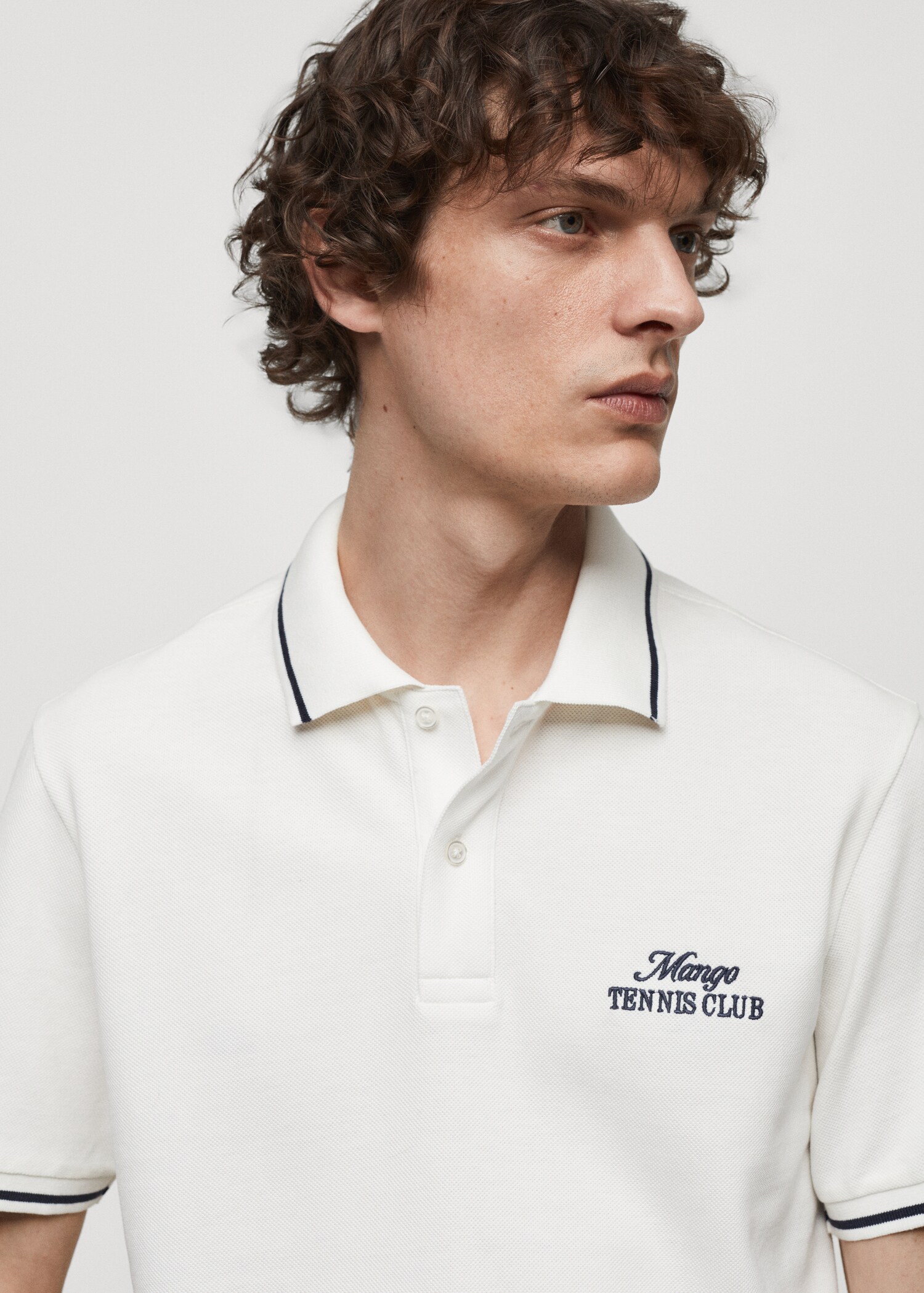 100 embroidered cotton polo shirt