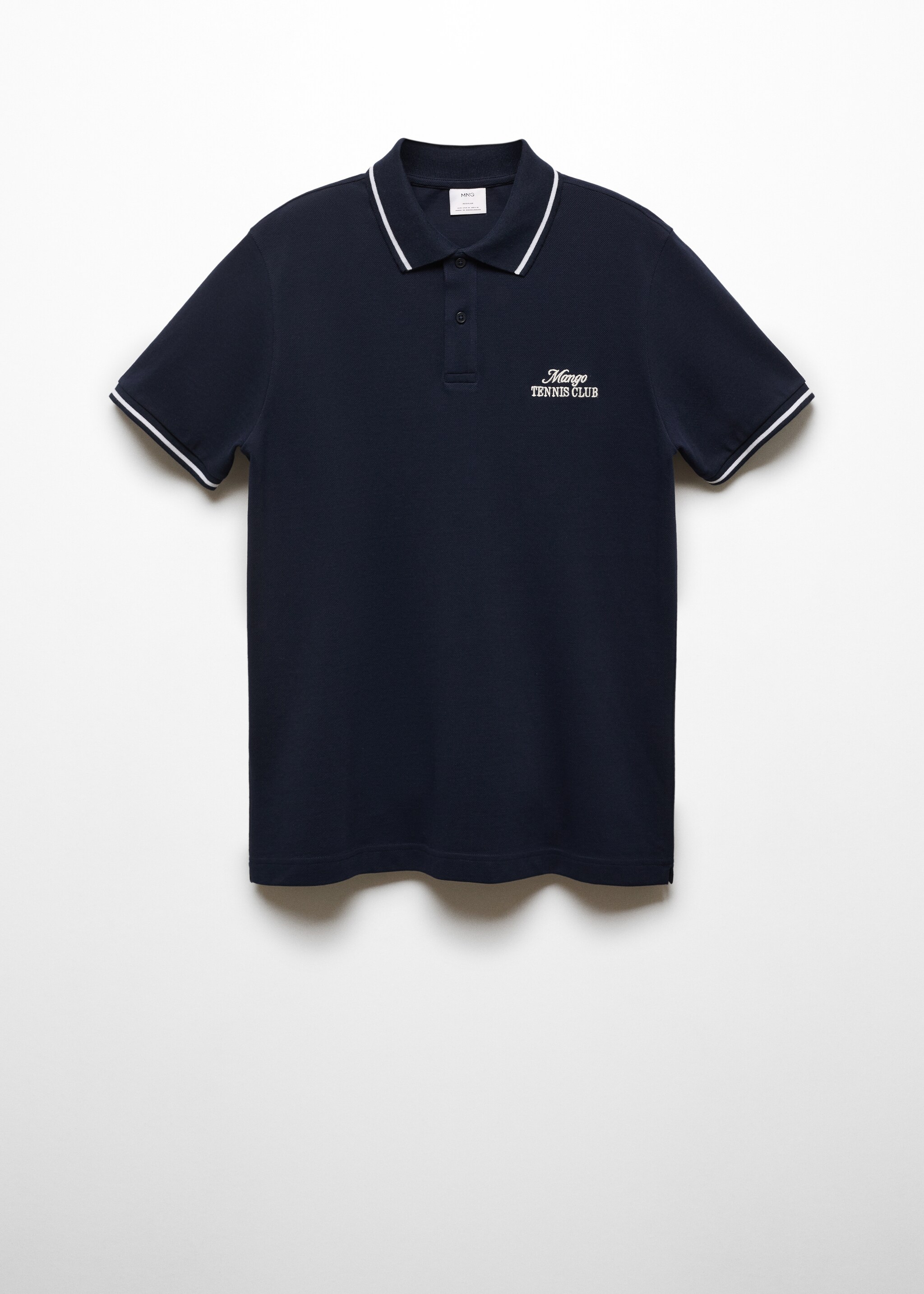 100% embroidered cotton polo shirt - Article without model