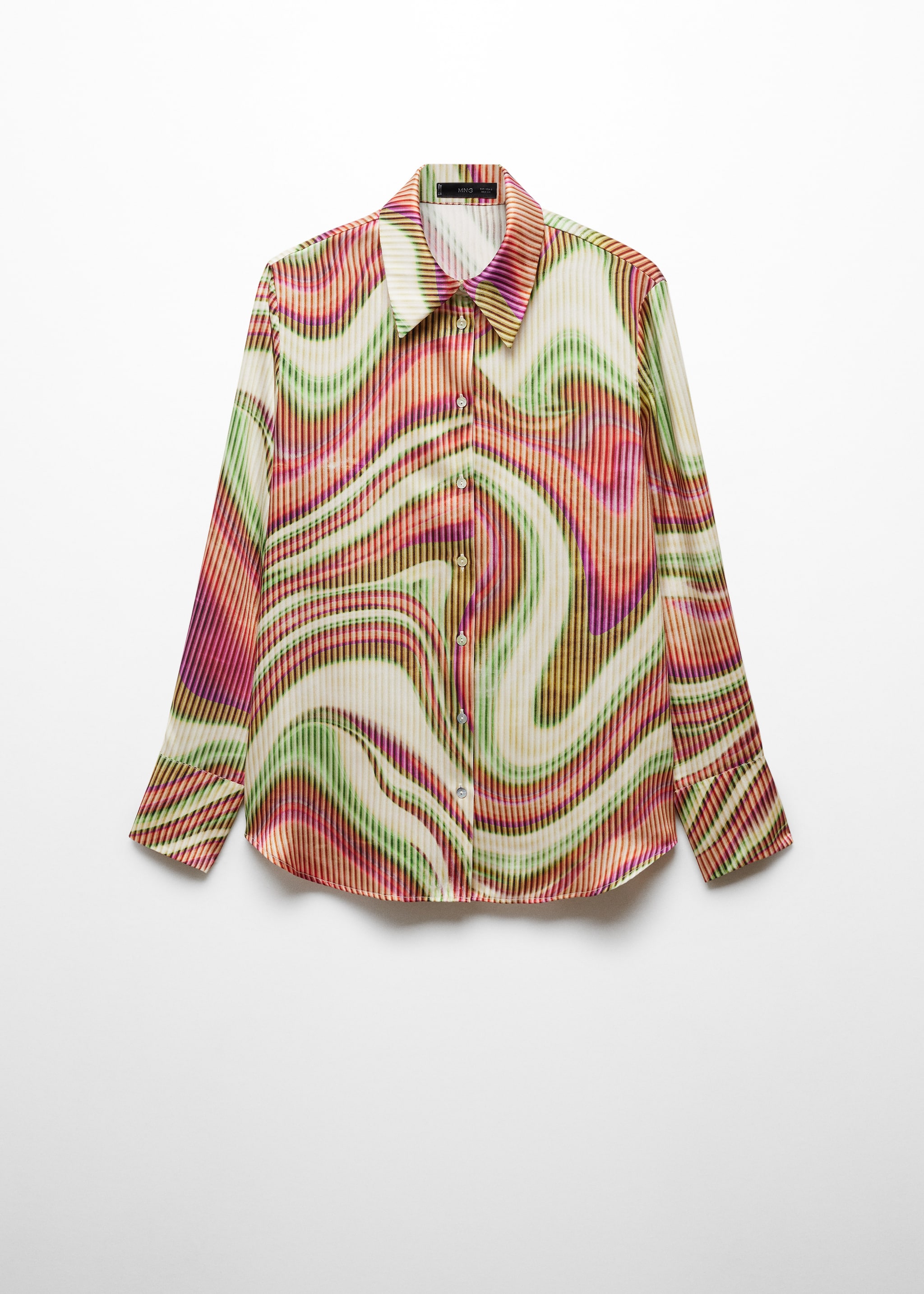 Satin print shirt - Article without model