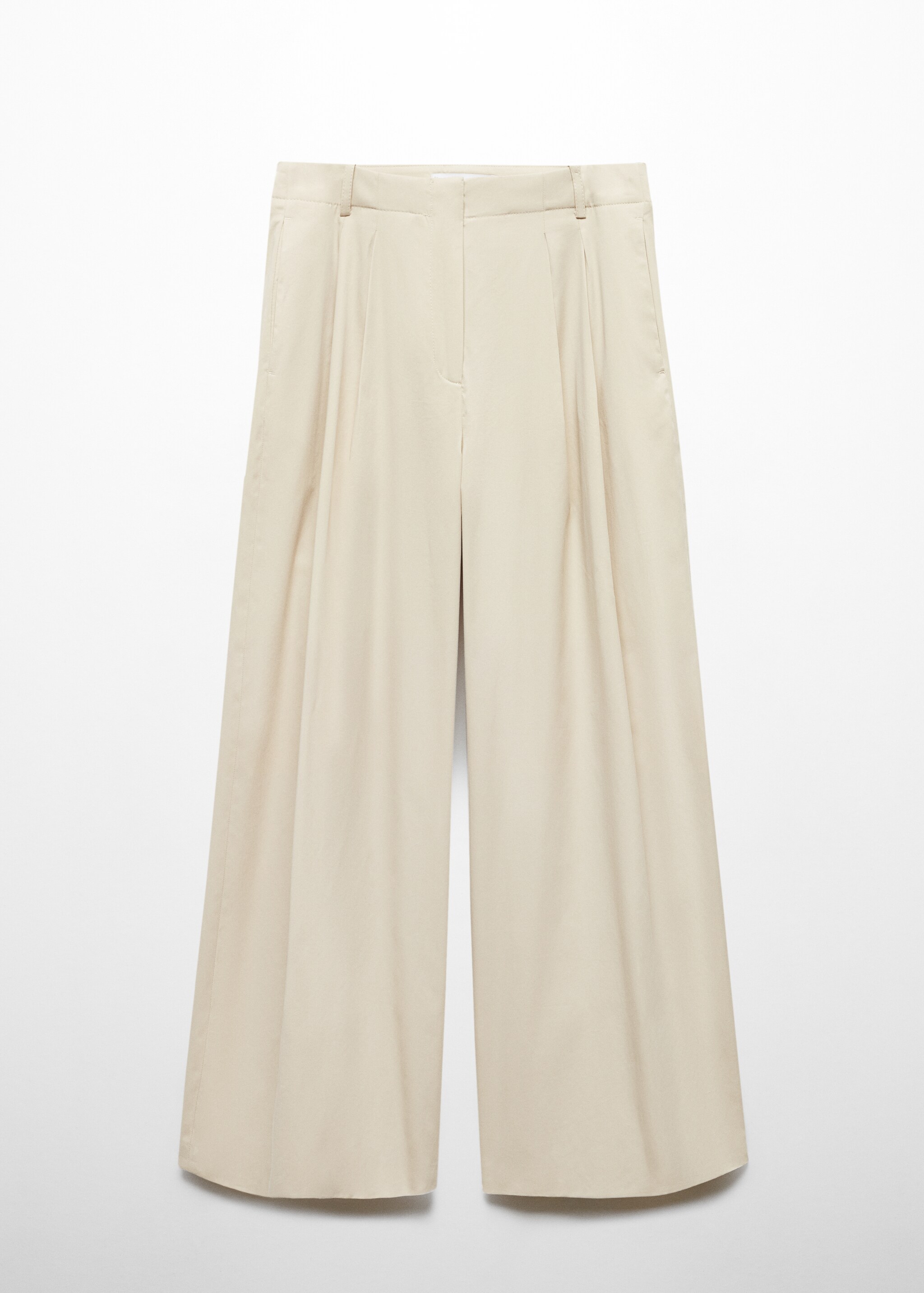 Wideleg pleated pants - Article without model
