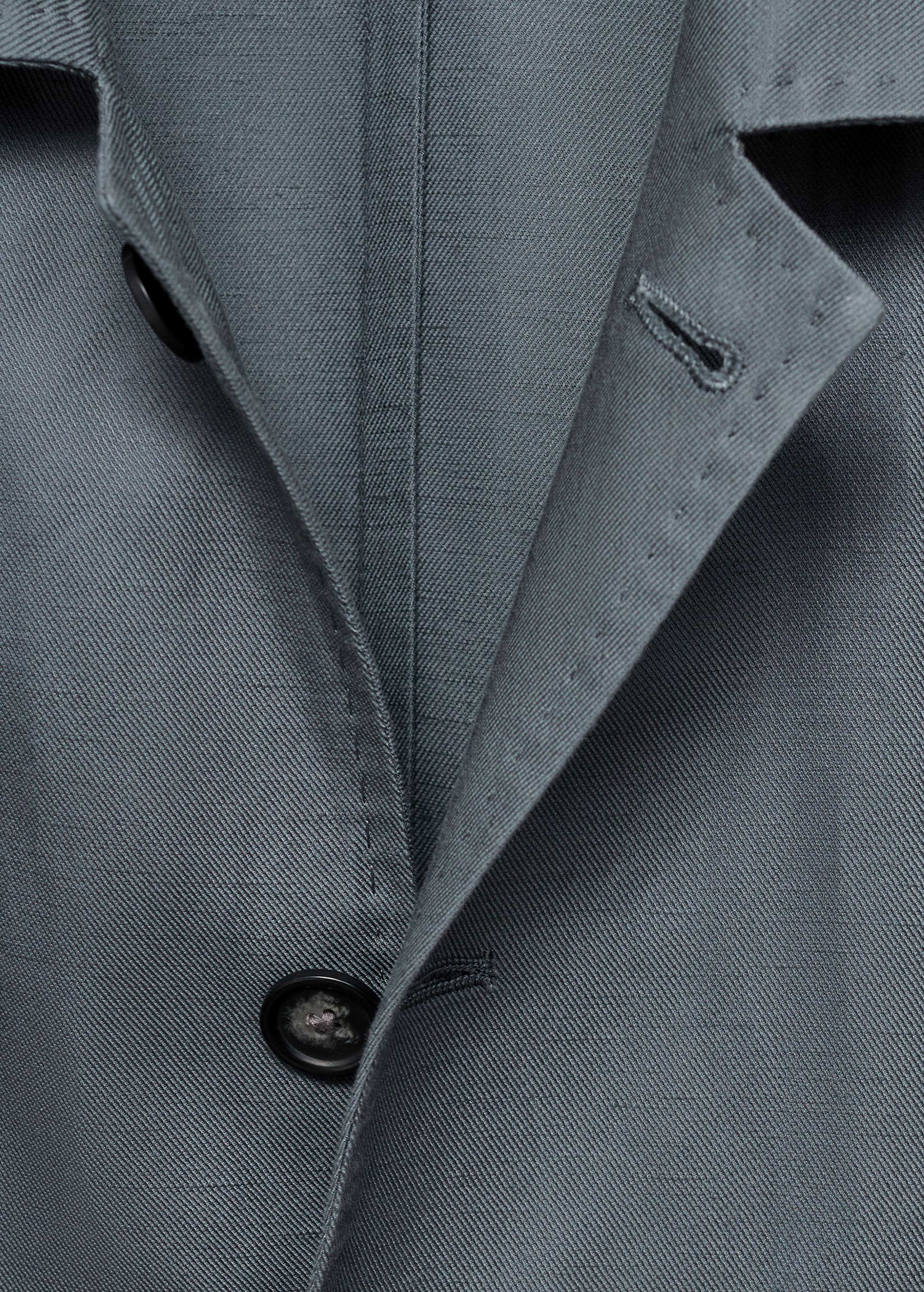 Lyocell linen overshirt with pockets - Details of the article 8
