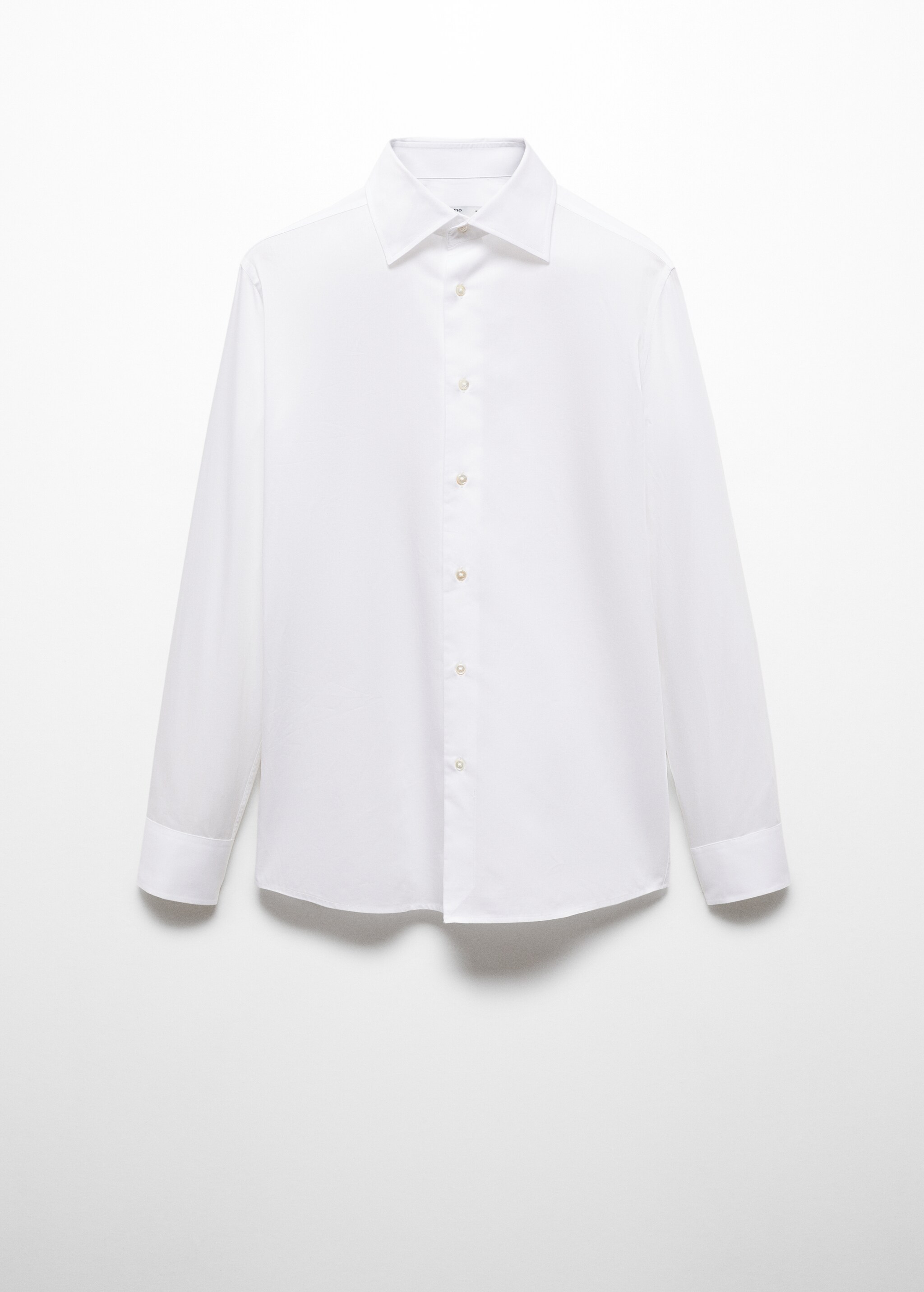 Camisa slim fit de twill de 100% algodão - Artigo sem modelo