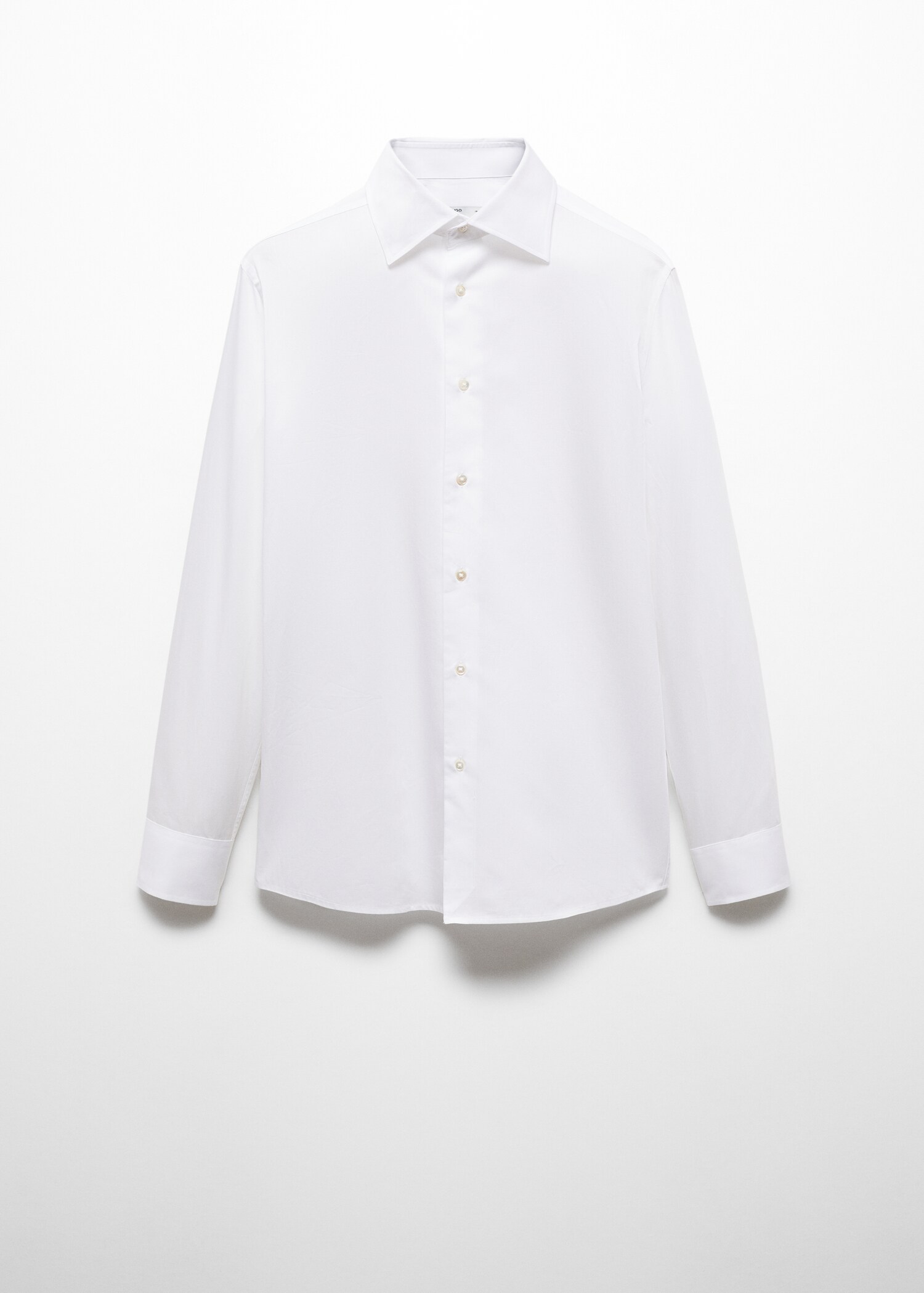 100% cotton slim-fit twill shirt - Article without model
