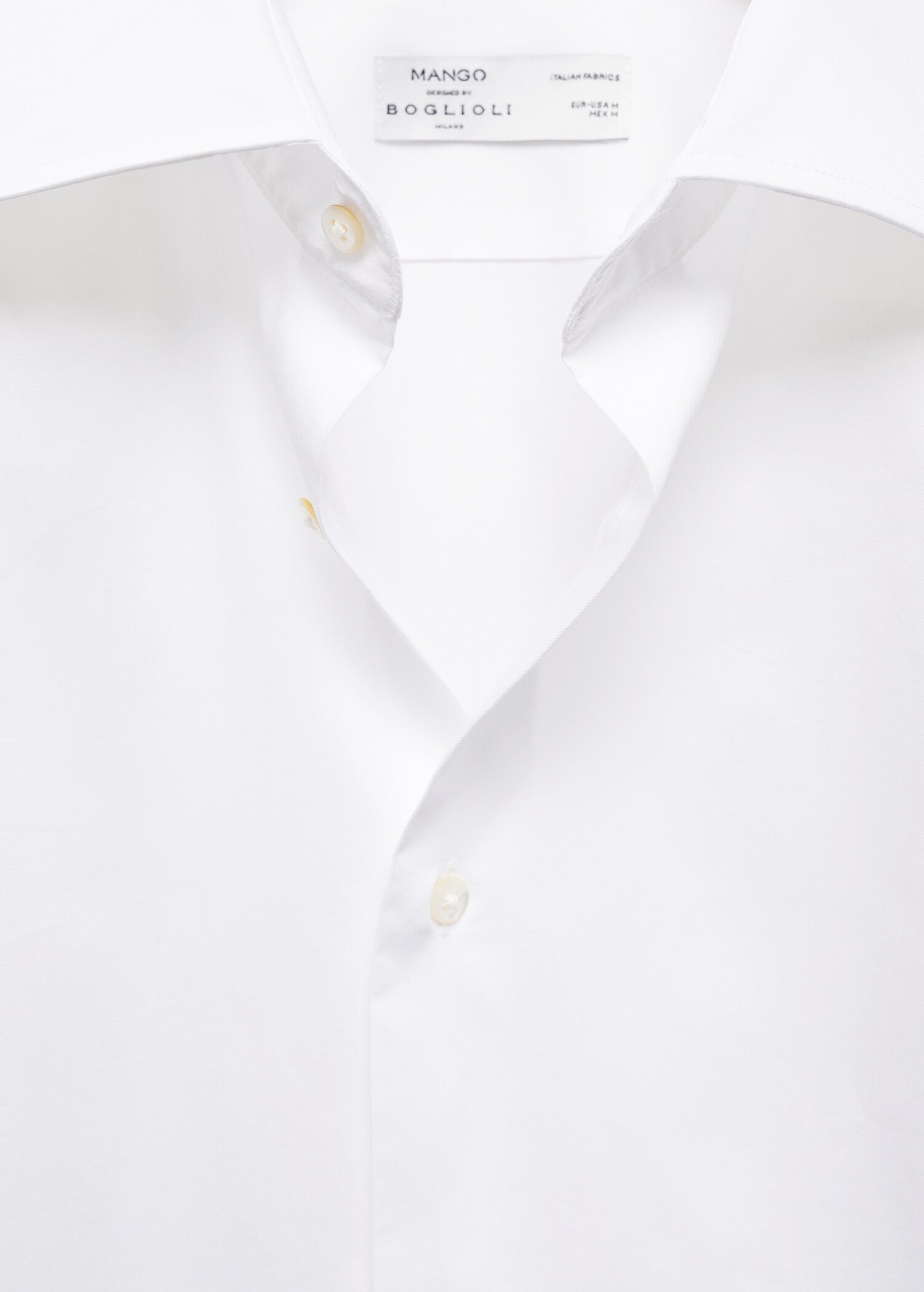 100% cotton slim-fit twill shirt - Details of the article 0