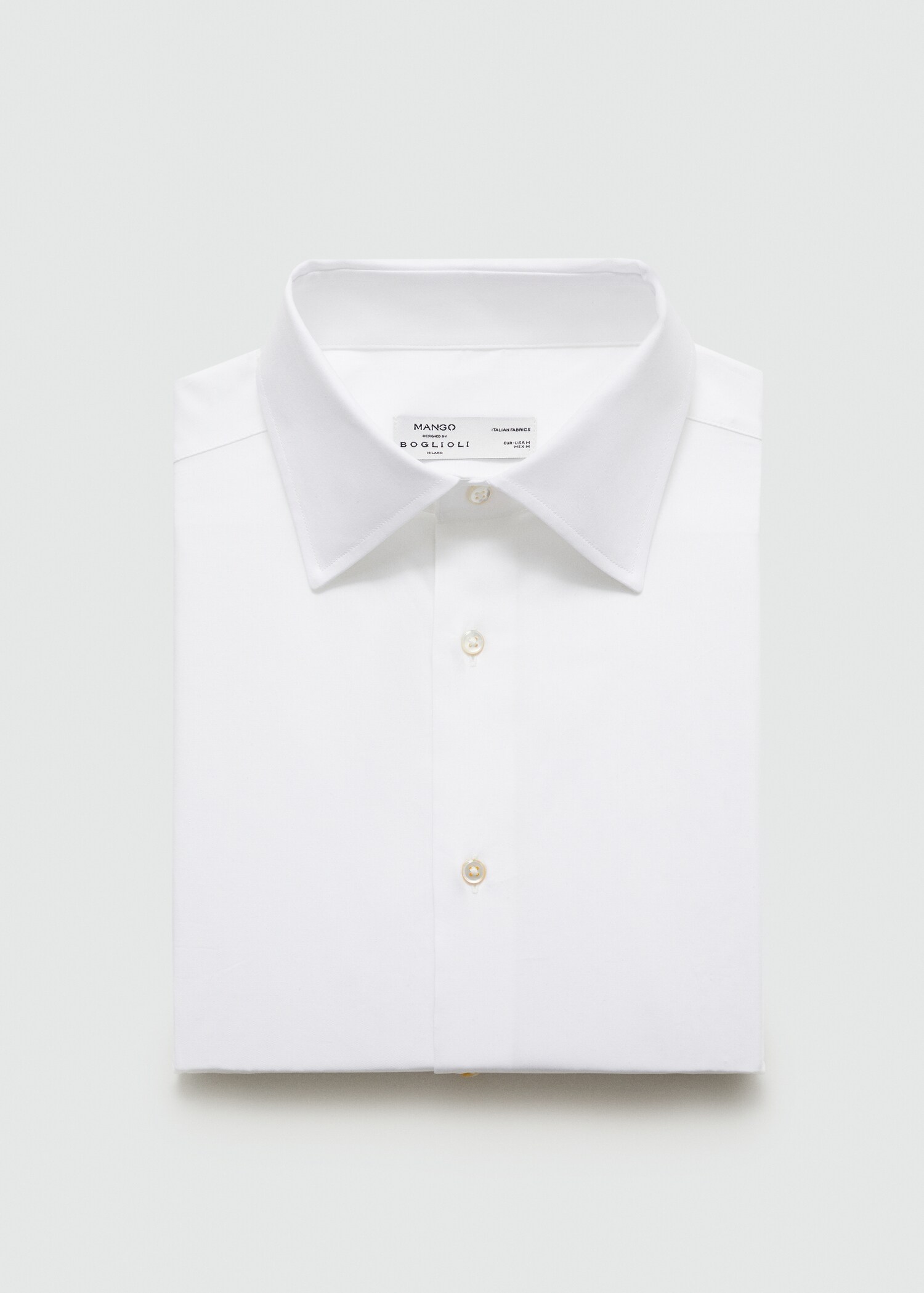 100% cotton slim-fit twill shirt - Details of the article 8