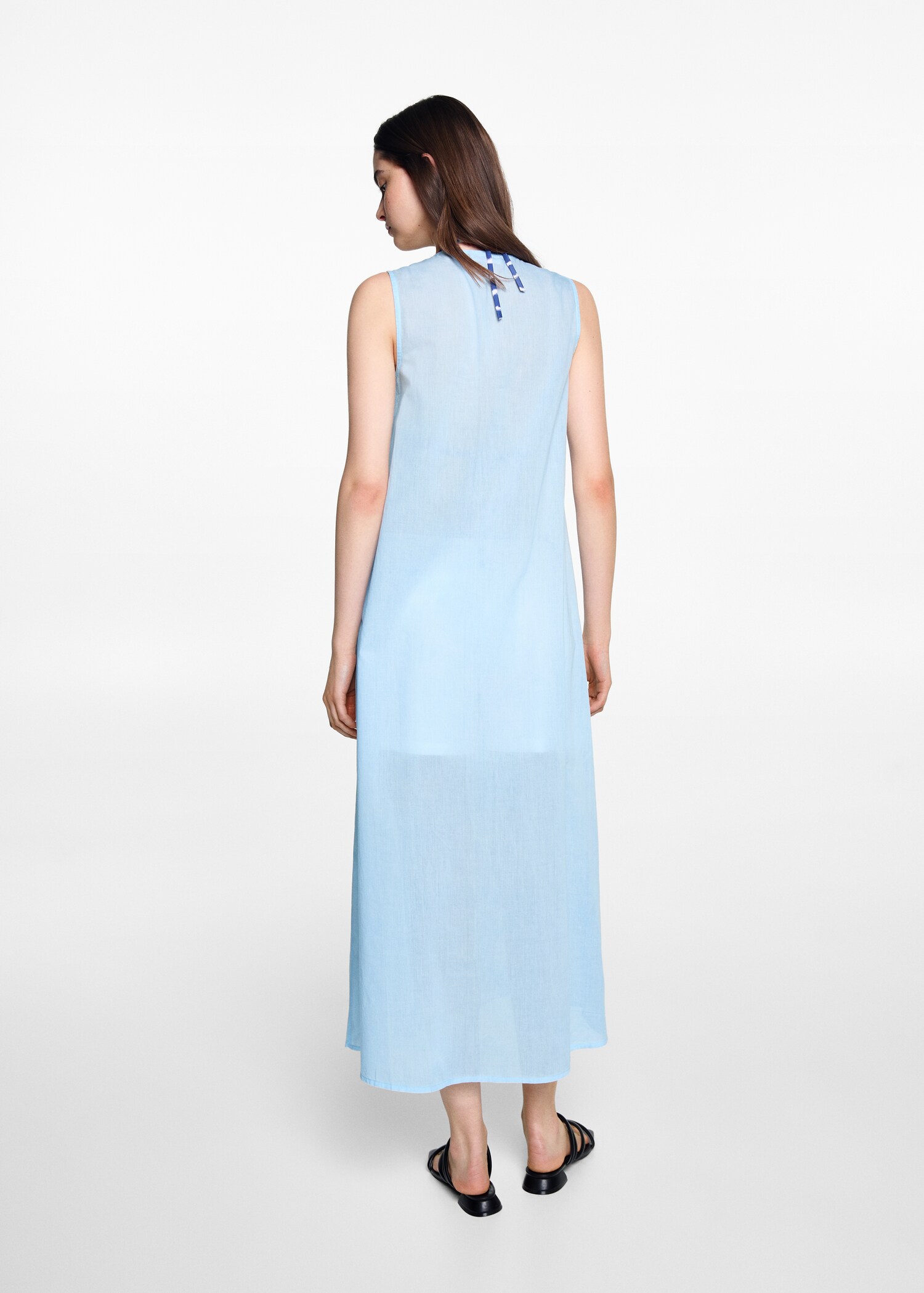 Gilet long coton - Verso de l’article