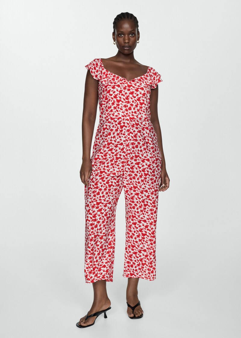 Live Your Best Life Floral Jumpsuit in Retro Floral