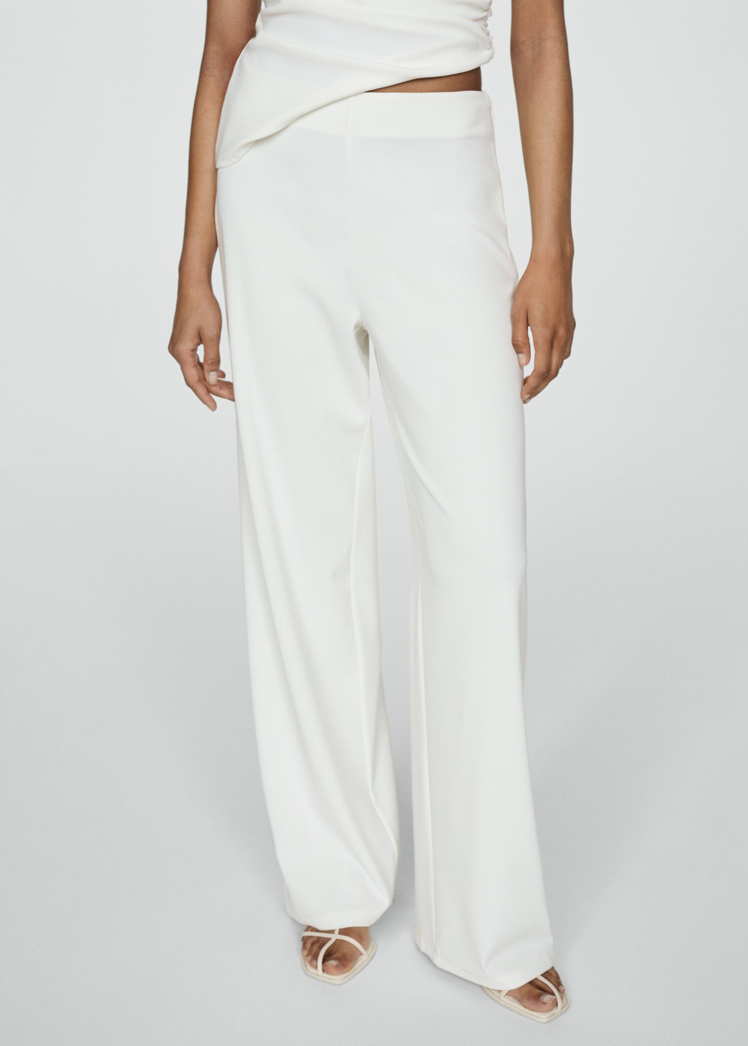 Flowy straight-fit trousers - Details of the article 6