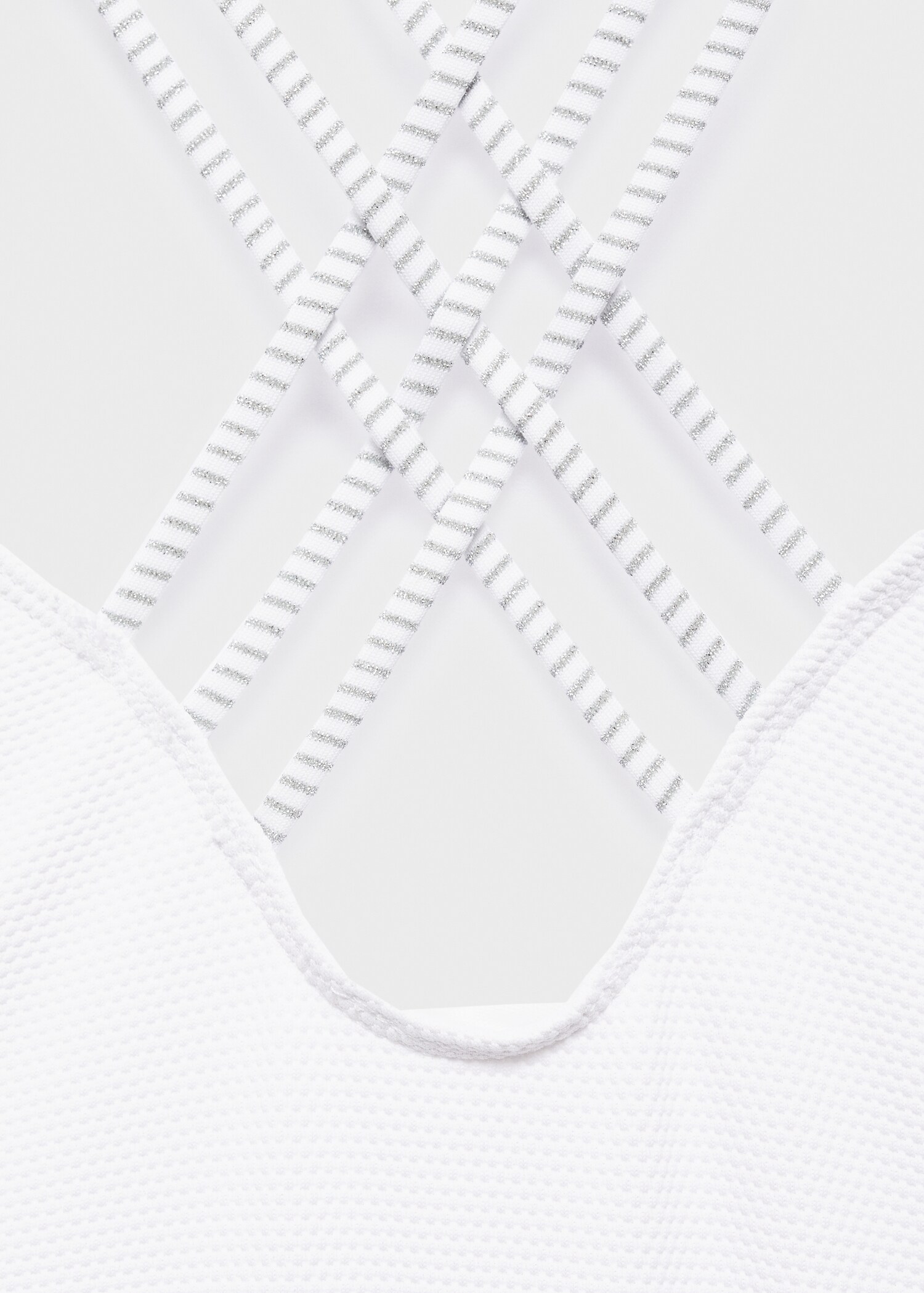 Wrap-back textured swimsuit - Details of the article 0