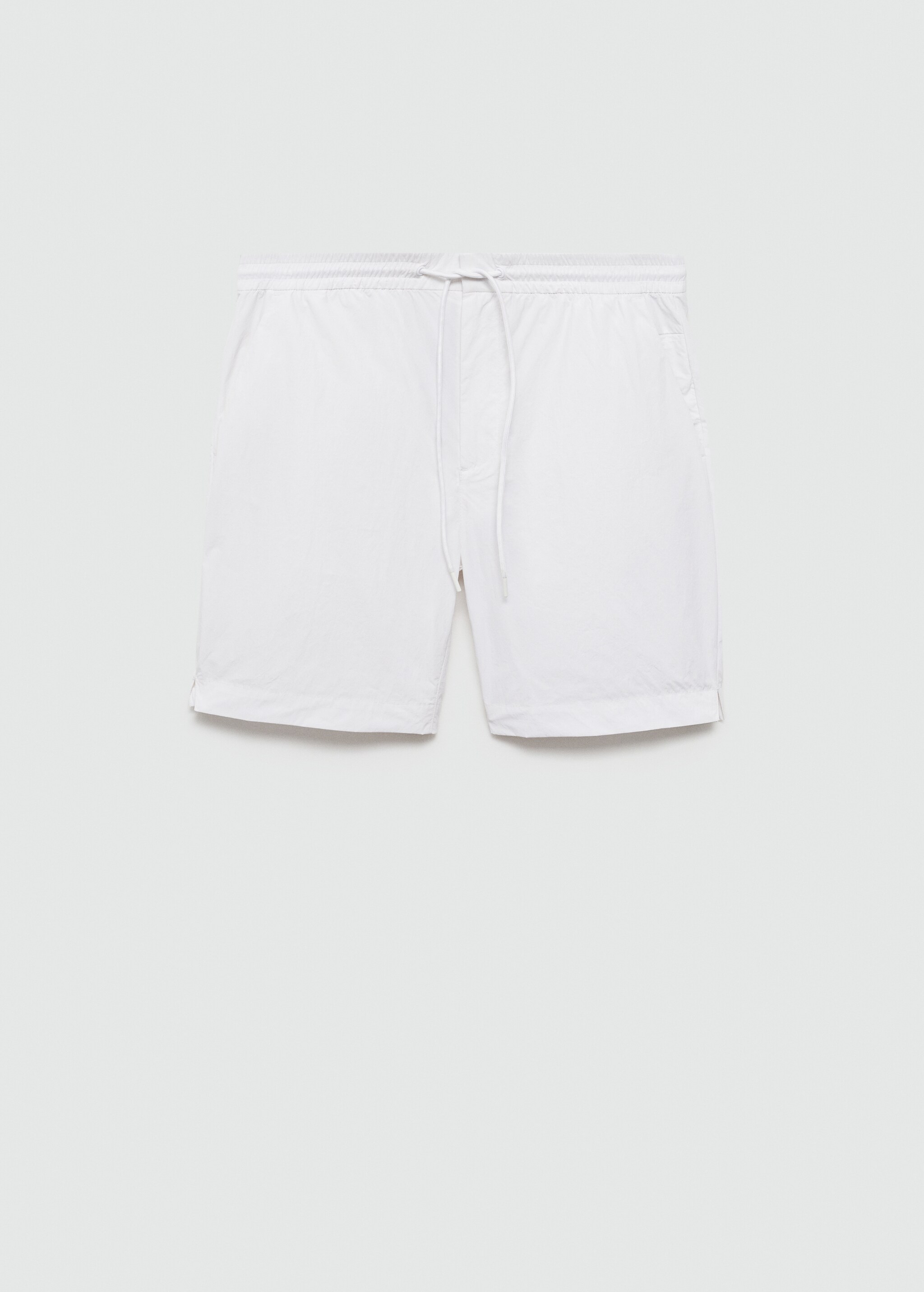 Water repellent drawstring Bermuda shorts - Article without model