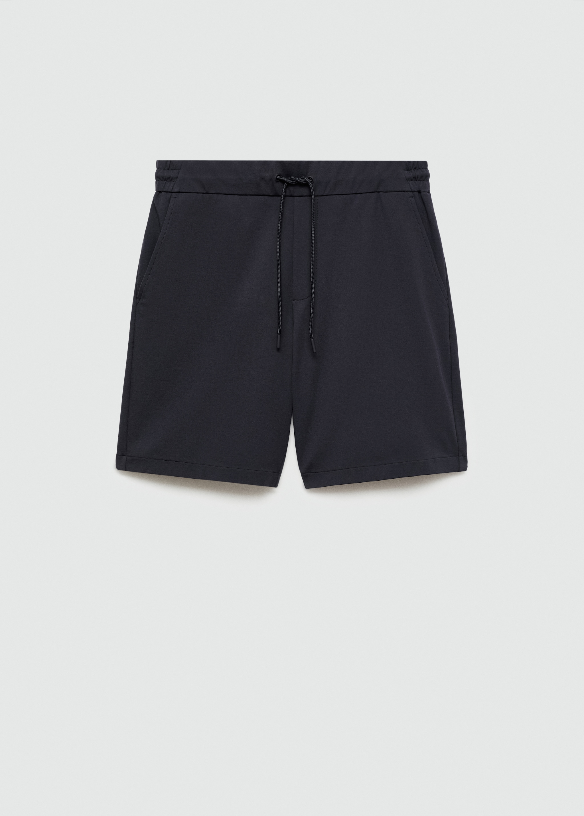 Technical fabric drawstring Bermuda shorts - Article without model