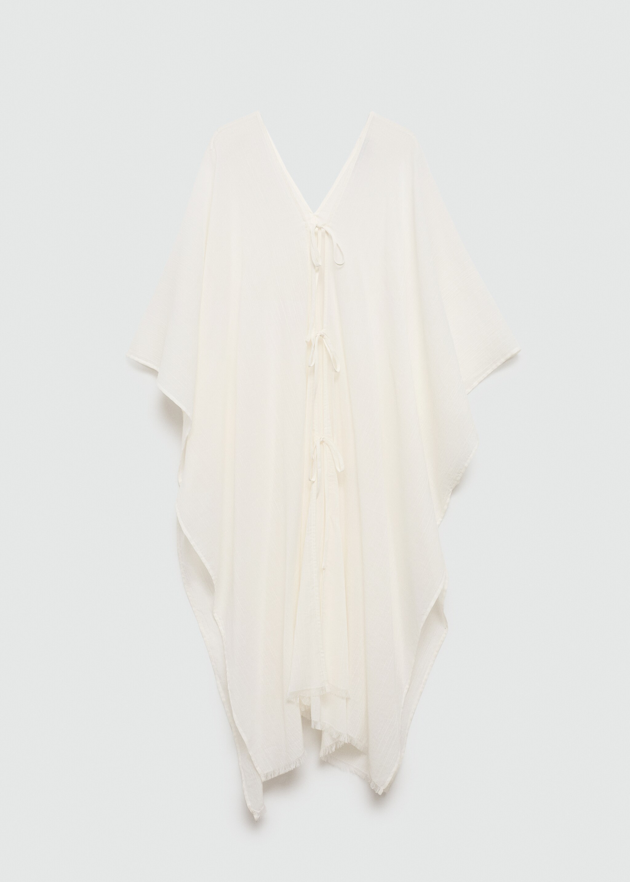 Semi-transparent kaftan with bows - Article without model