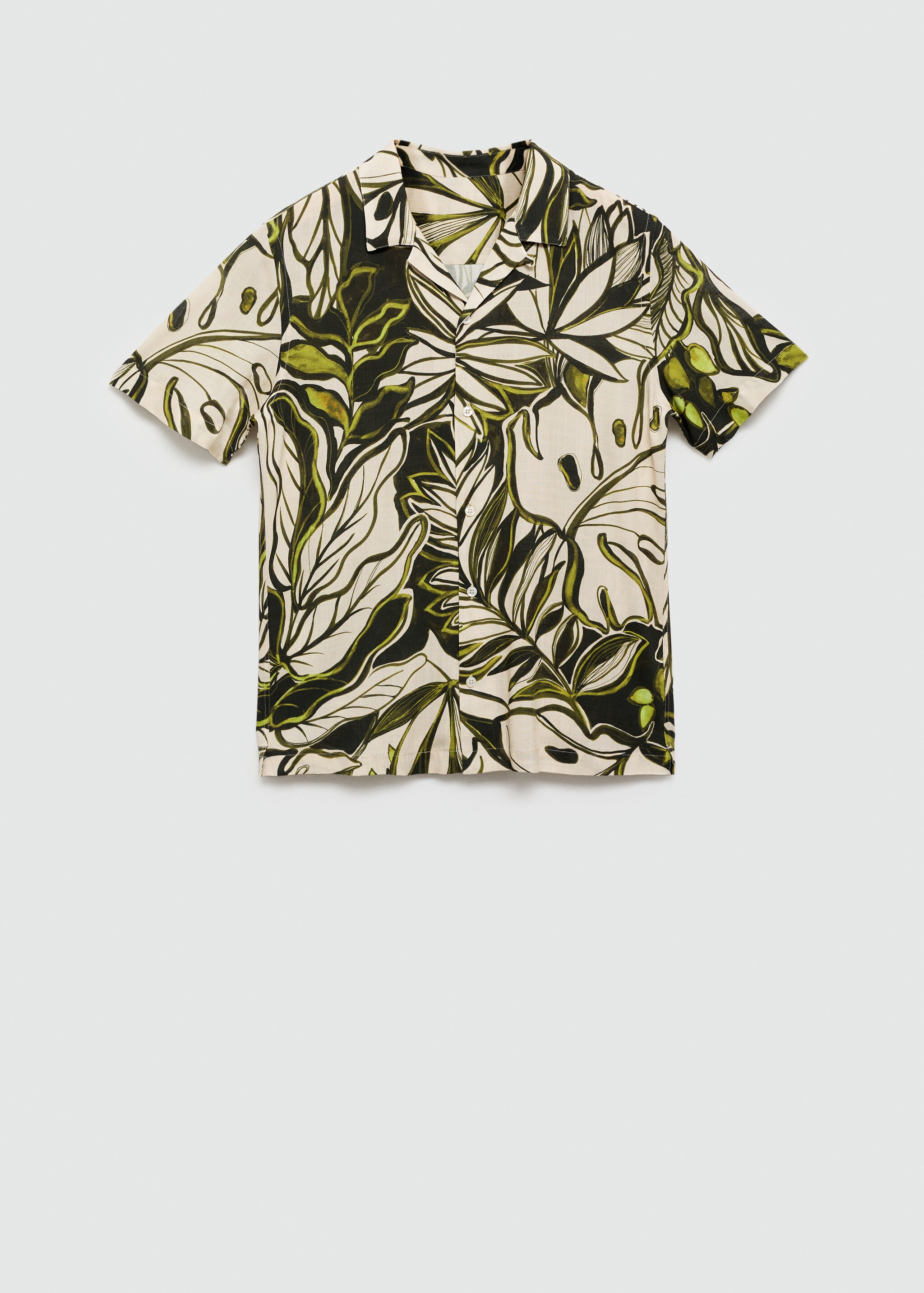 Lejąca koszula z hawajskim wzorem - Artykuł bez modela/modelki