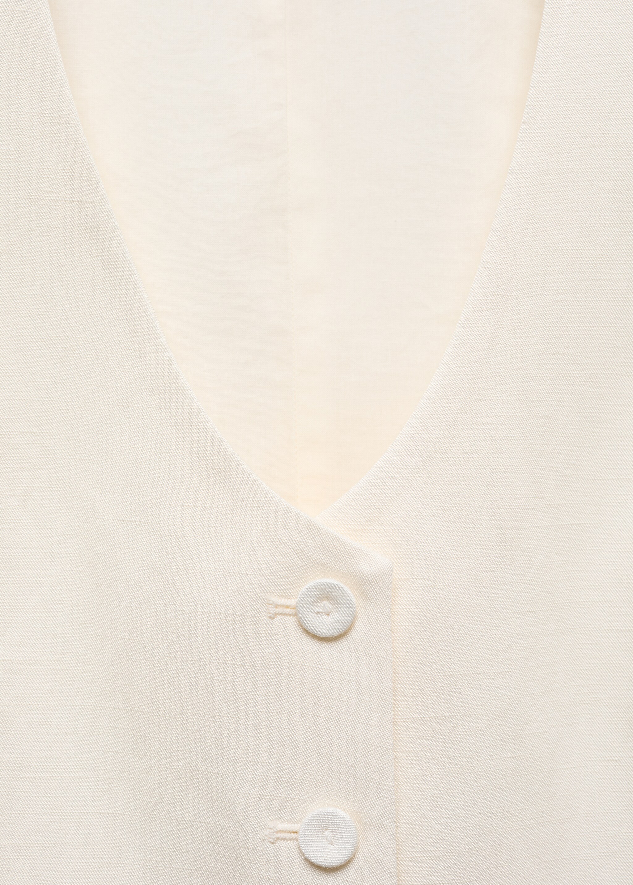 Linen button vest  - Details of the article 8