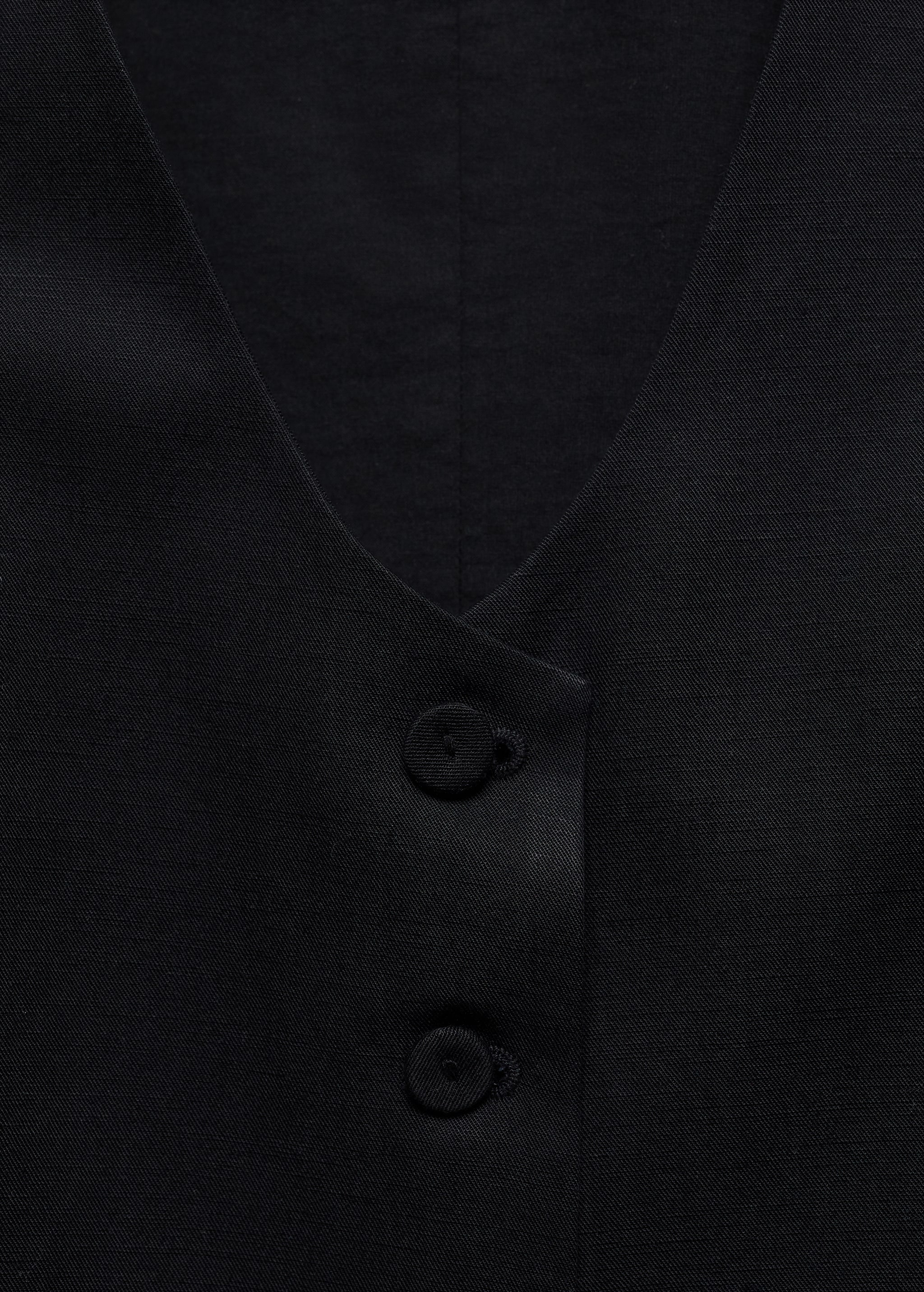 Linen button vest  - Details of the article 8