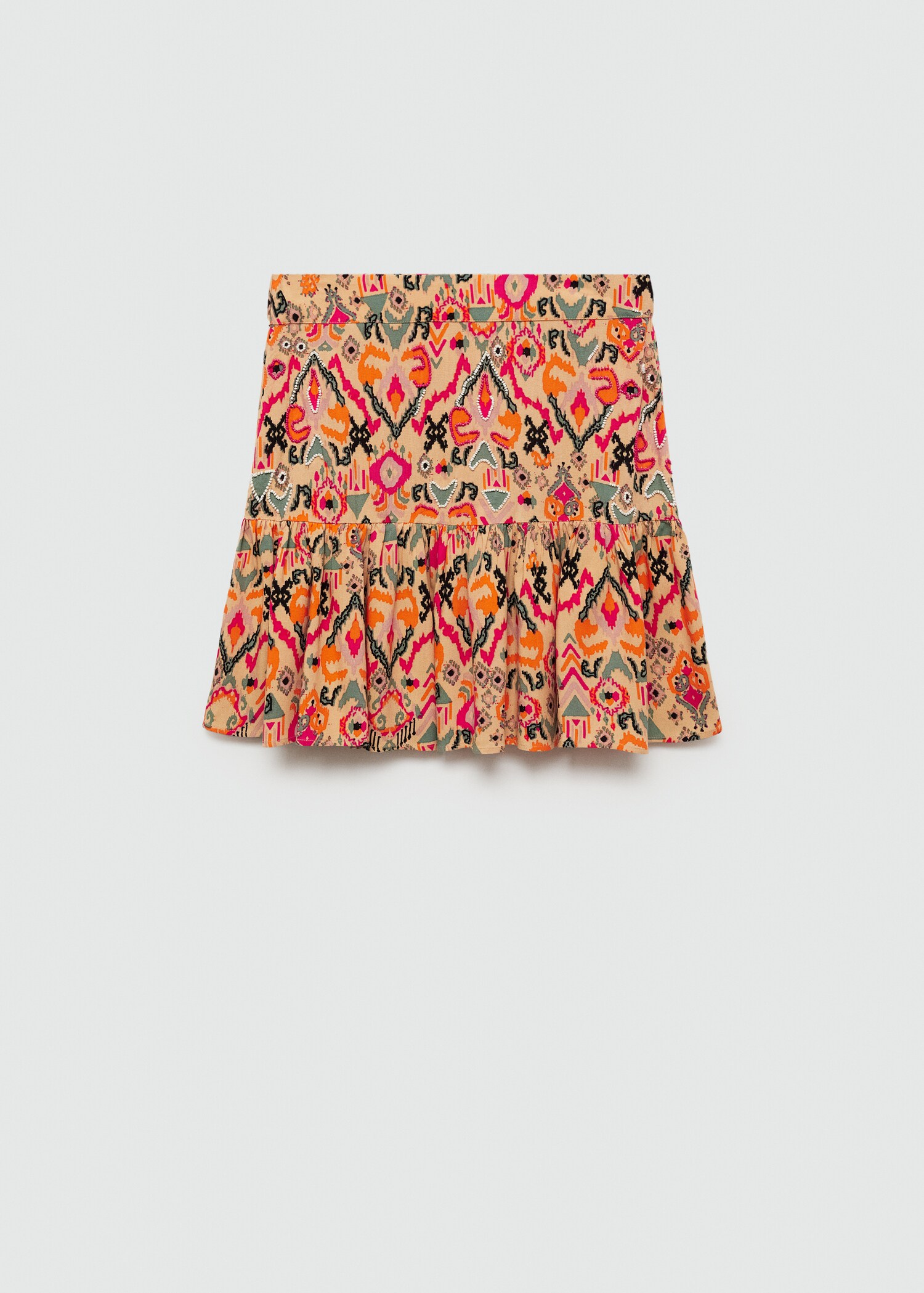 Beaded printed skirt - Article without model