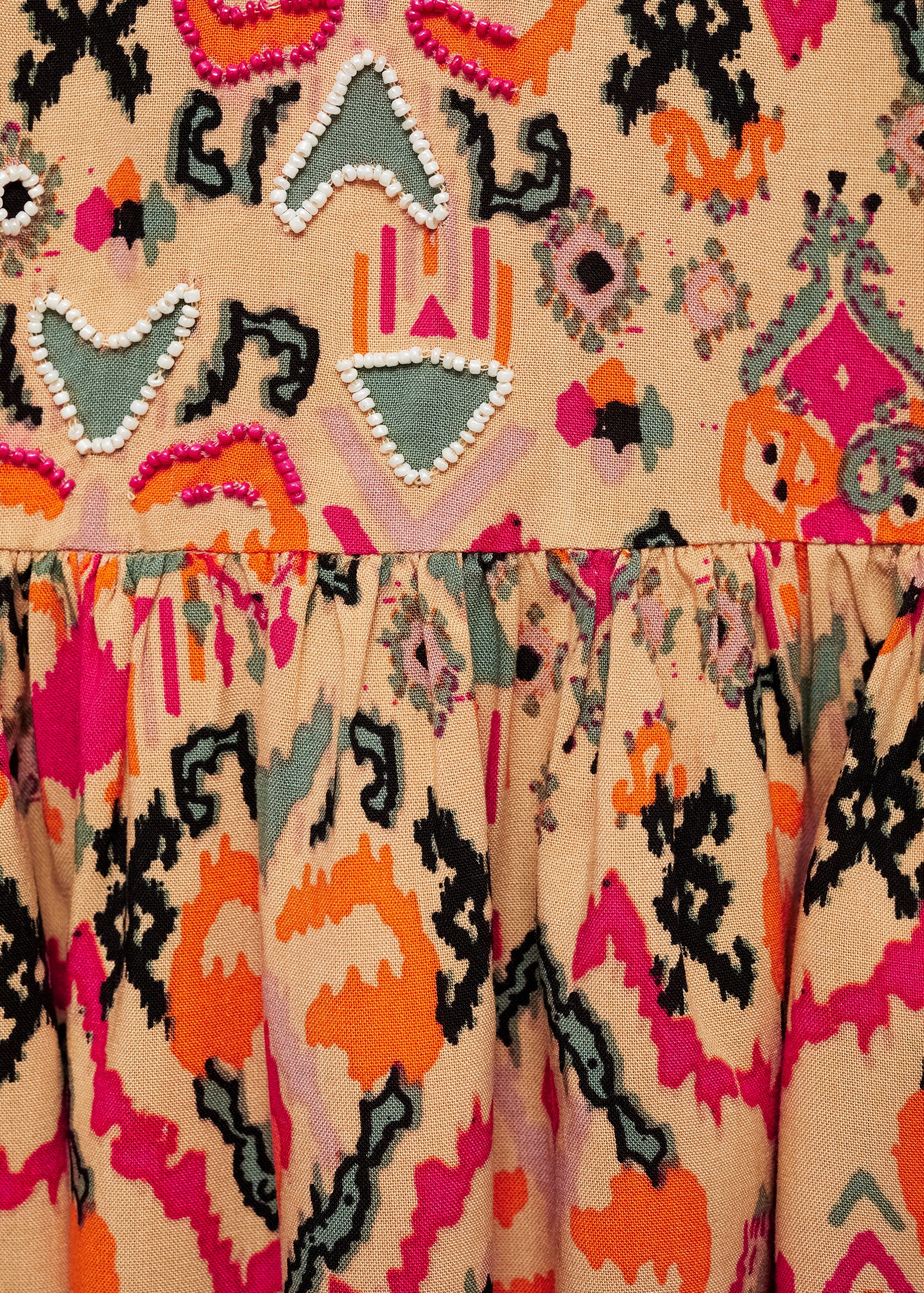 Beaded printed skirt - Details of the article 8