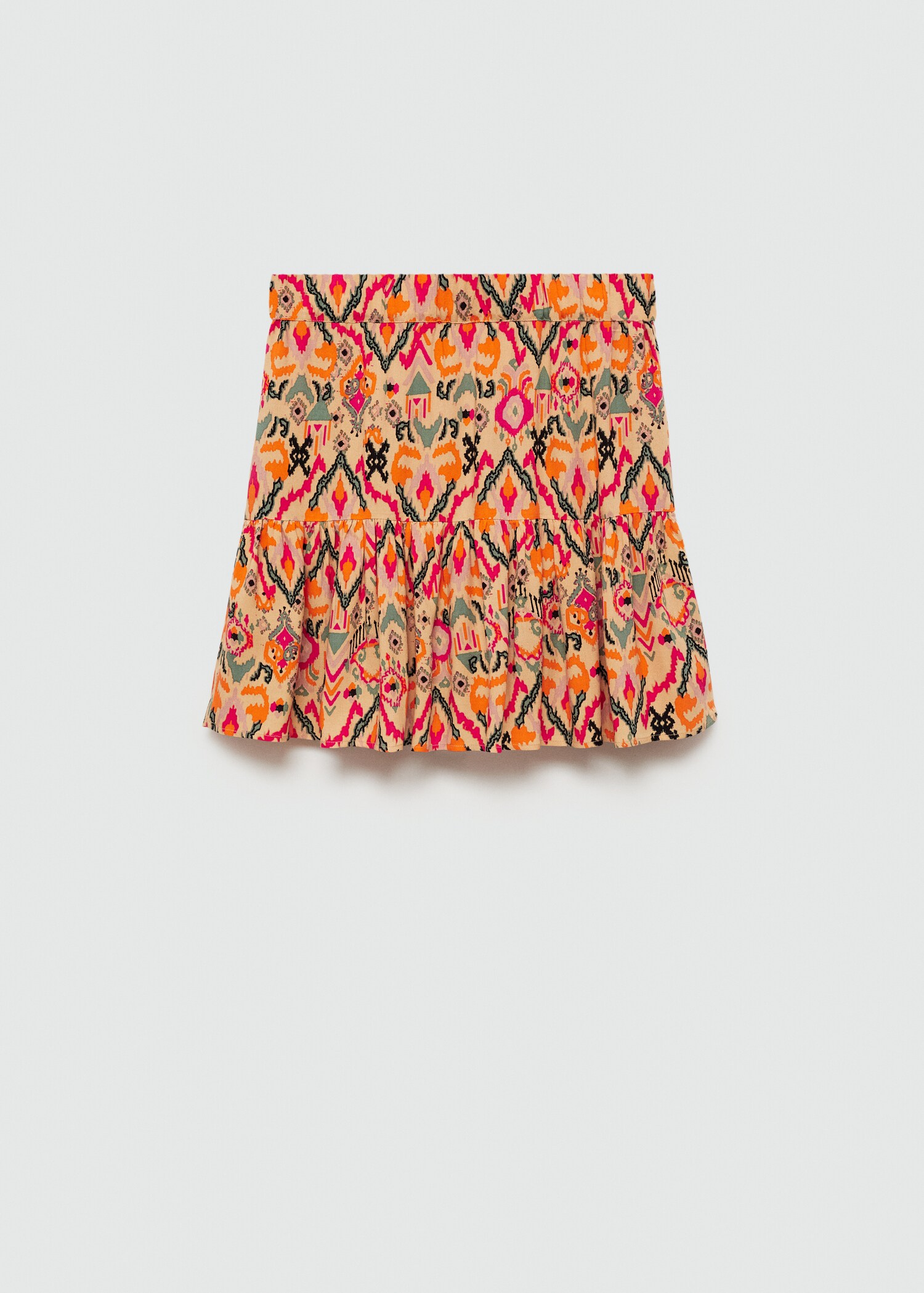 Beaded printed skirt - Reverse of the article