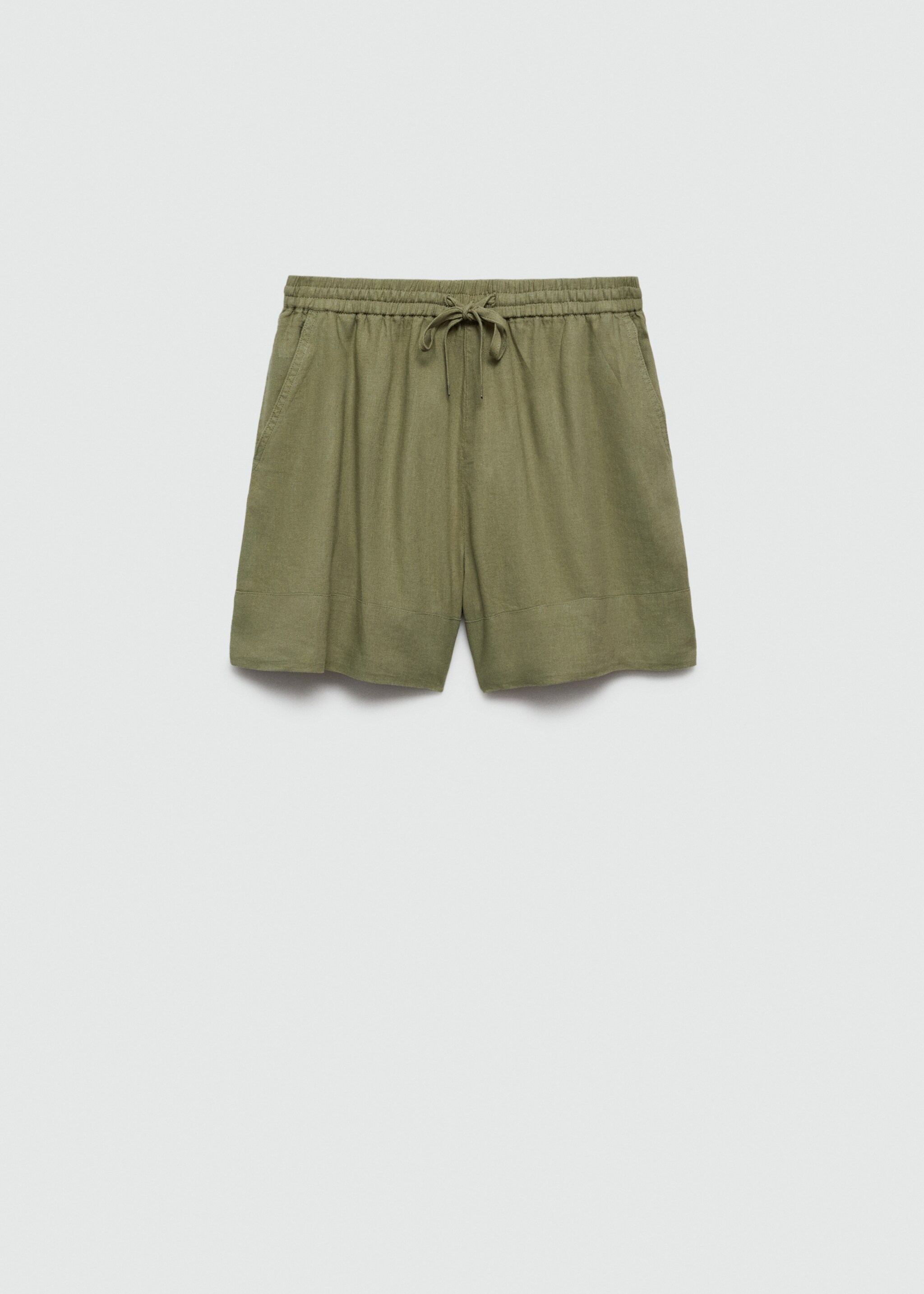 Shorts fluidos lazo - Artículo sin modelo, Khaki. Ref: 67069404-00.