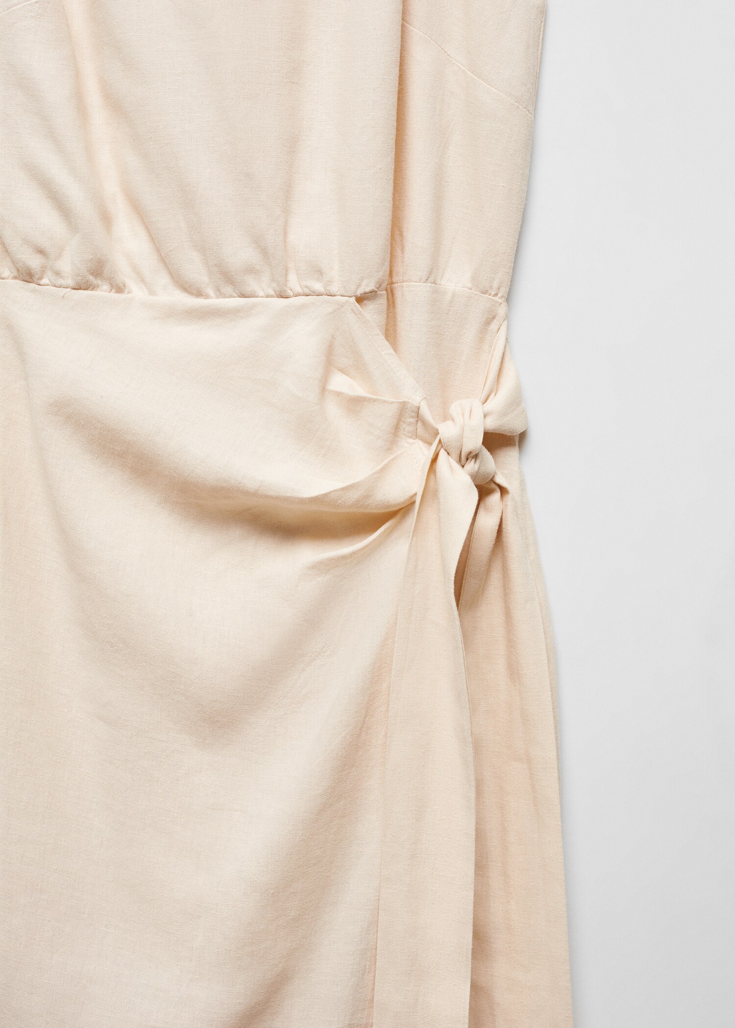 Bow linen-blend dress - Details of the article 8