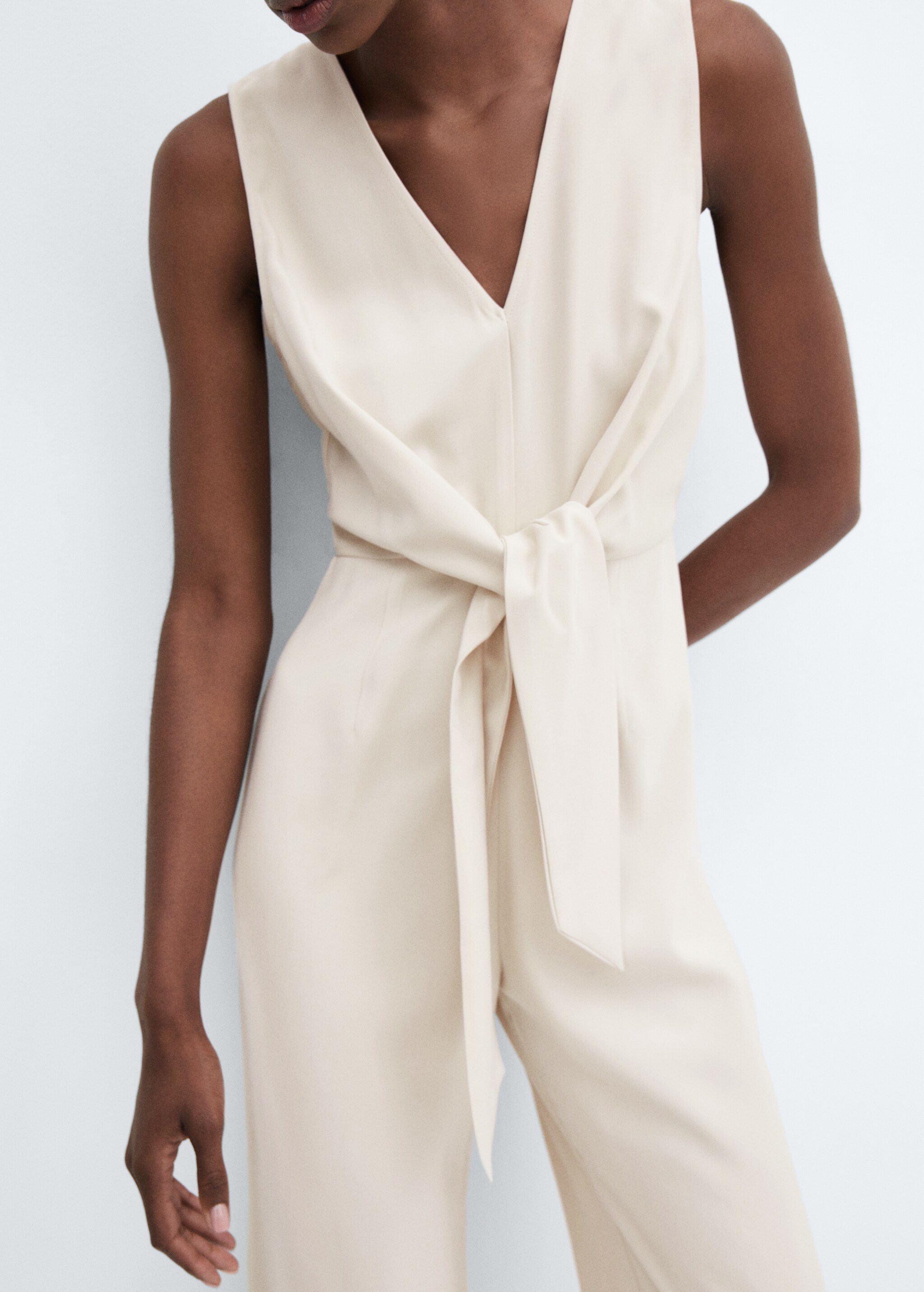 Bow long jumpsuit - Details of the article 6