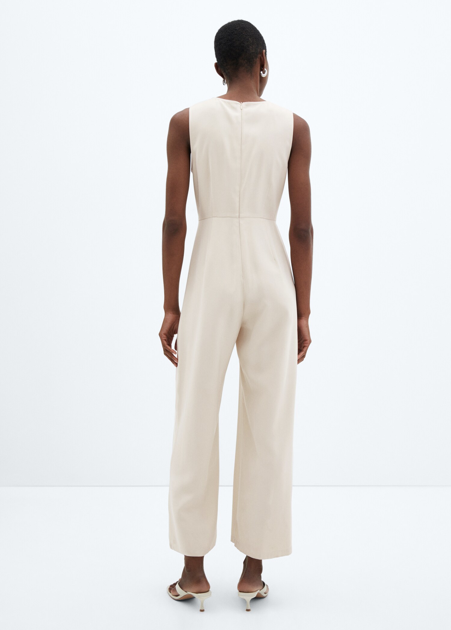 Bow long jumpsuit - Reverse of the article