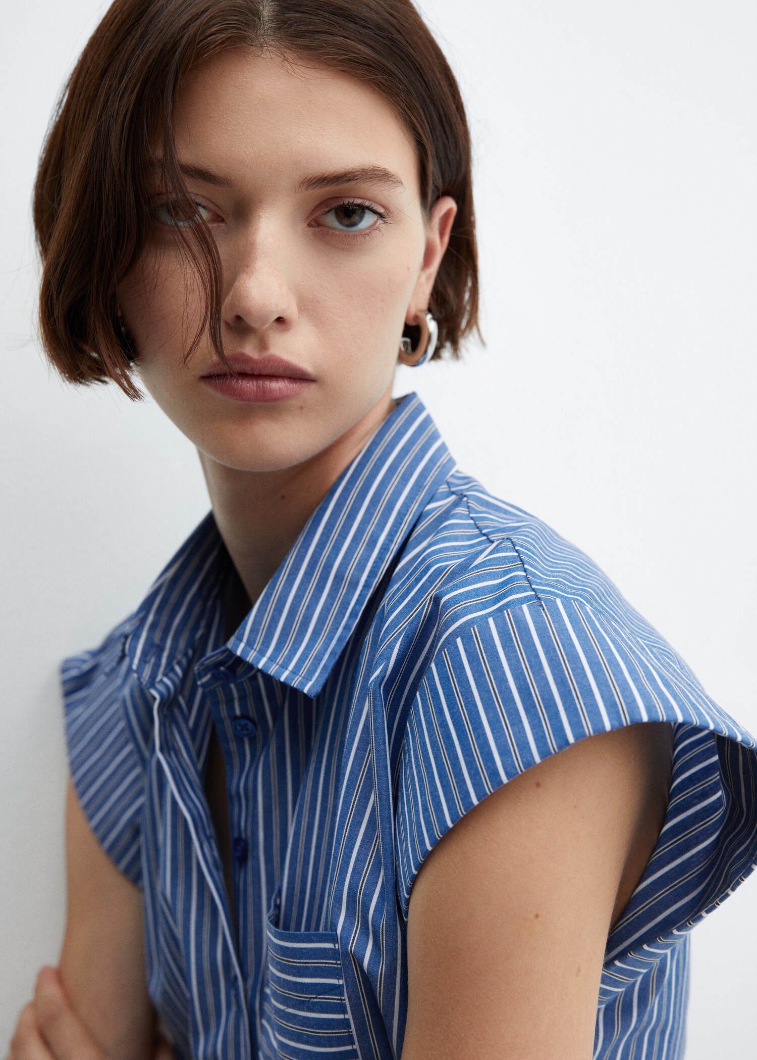 Bow striped dress - Details of the article 1