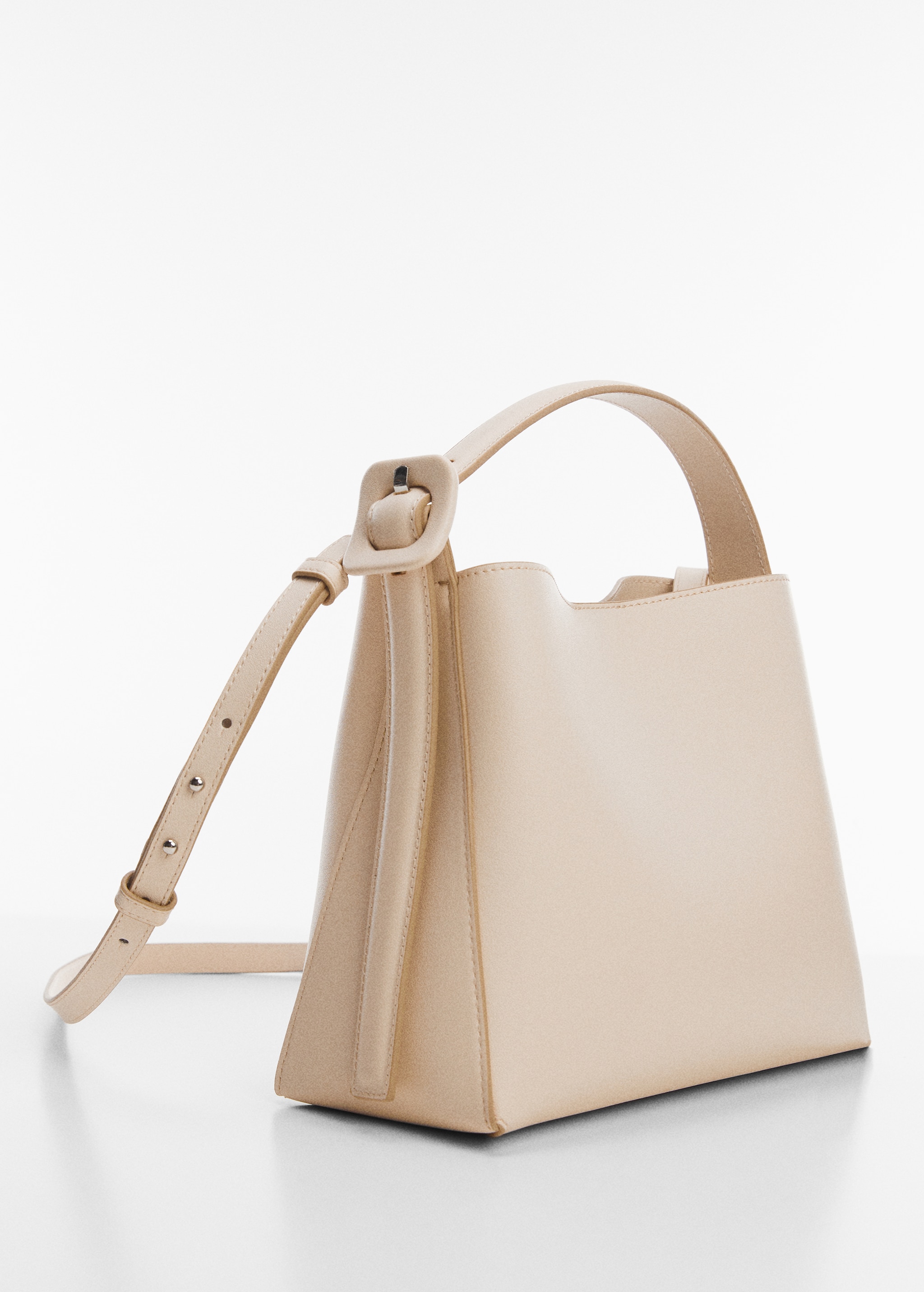 Shopper bag with buckle - Medium plane