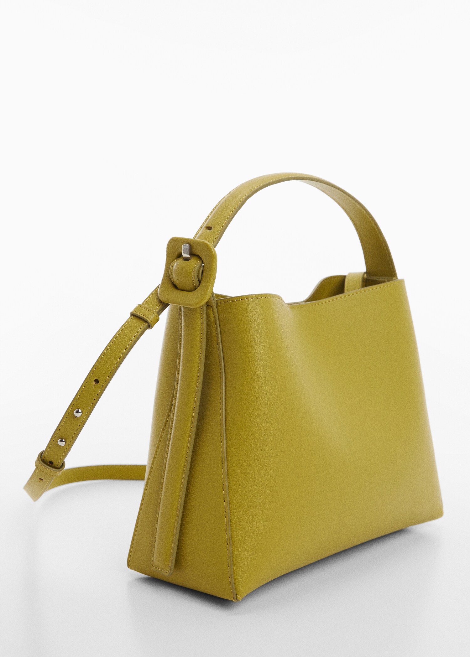 Shopper Bag mit Schnallendetail - Mittlere Ansicht