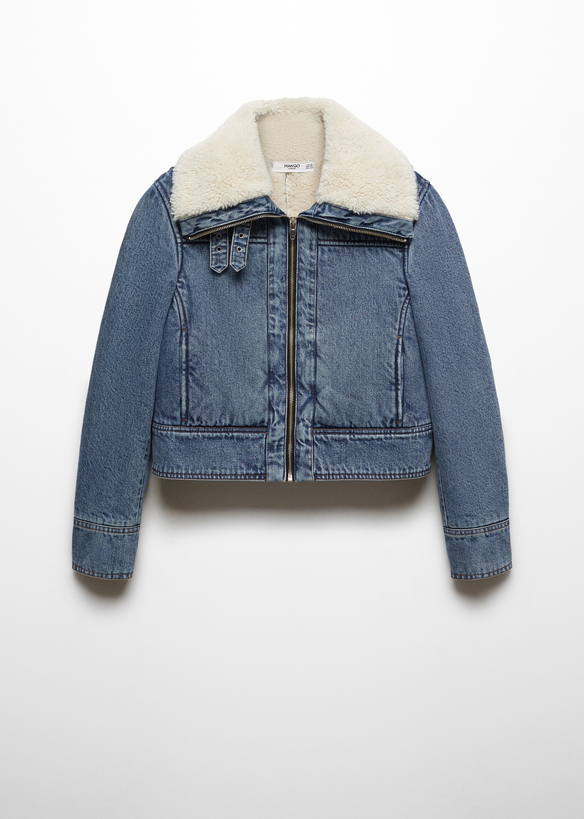 Shearling denim jacket - Article without model