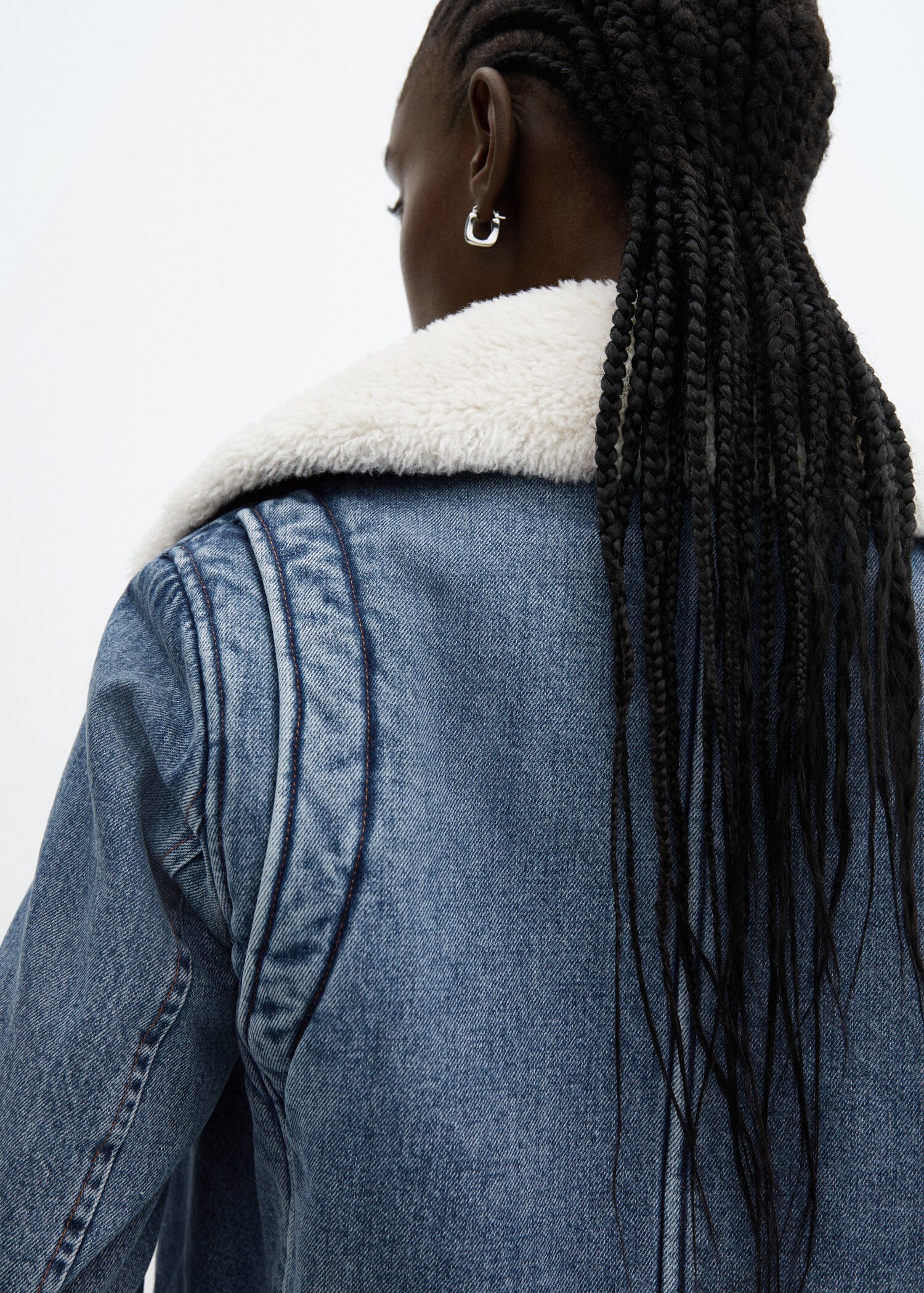 Veste jean imitation mouton retourné - Détail de l'article 2